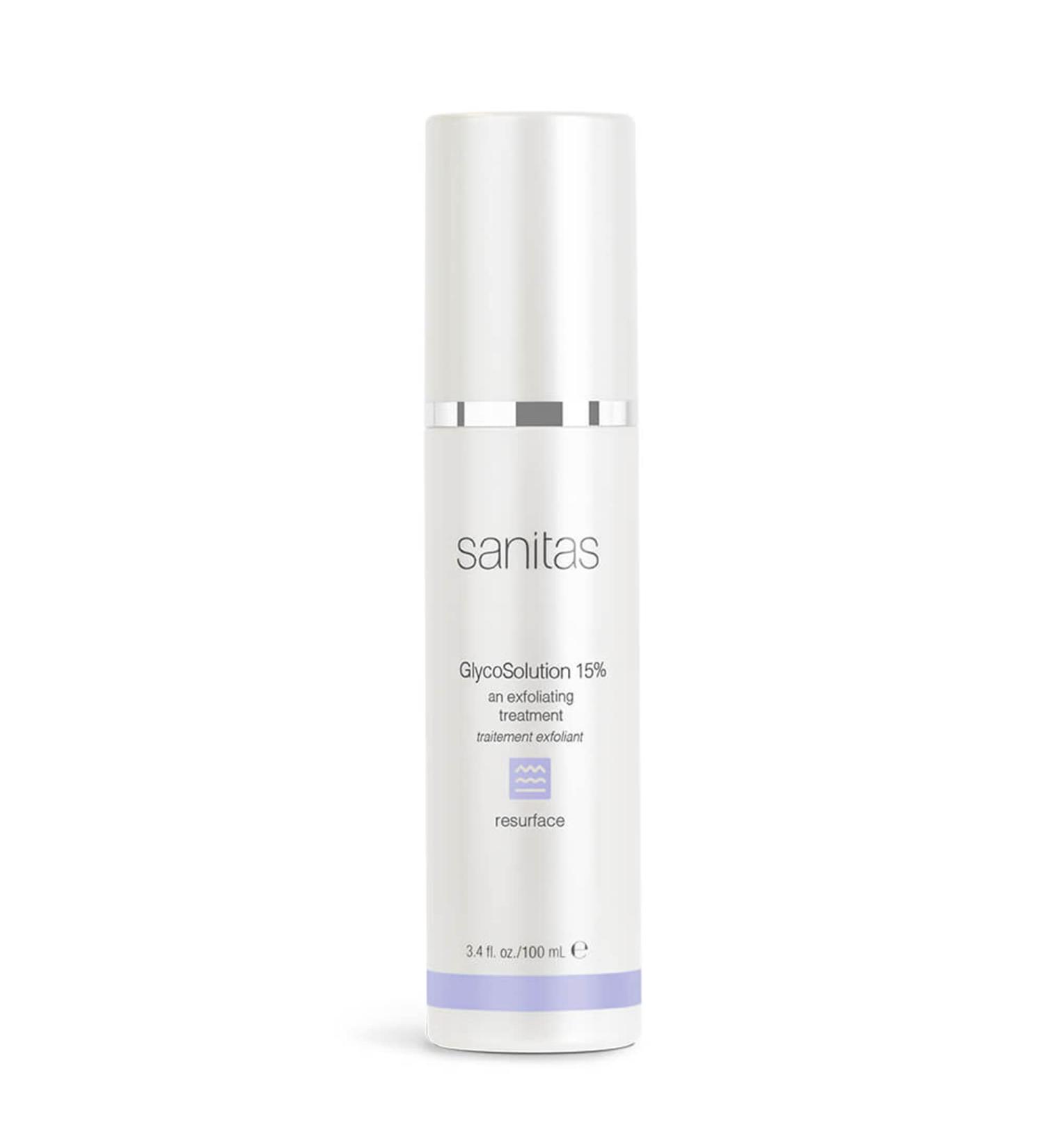 Sanitas Skincare GlycoSolution 15% - Active Exfoliating Treatment (3.4 oz) | Best International Shipping - Buy Online on GoSupps.com