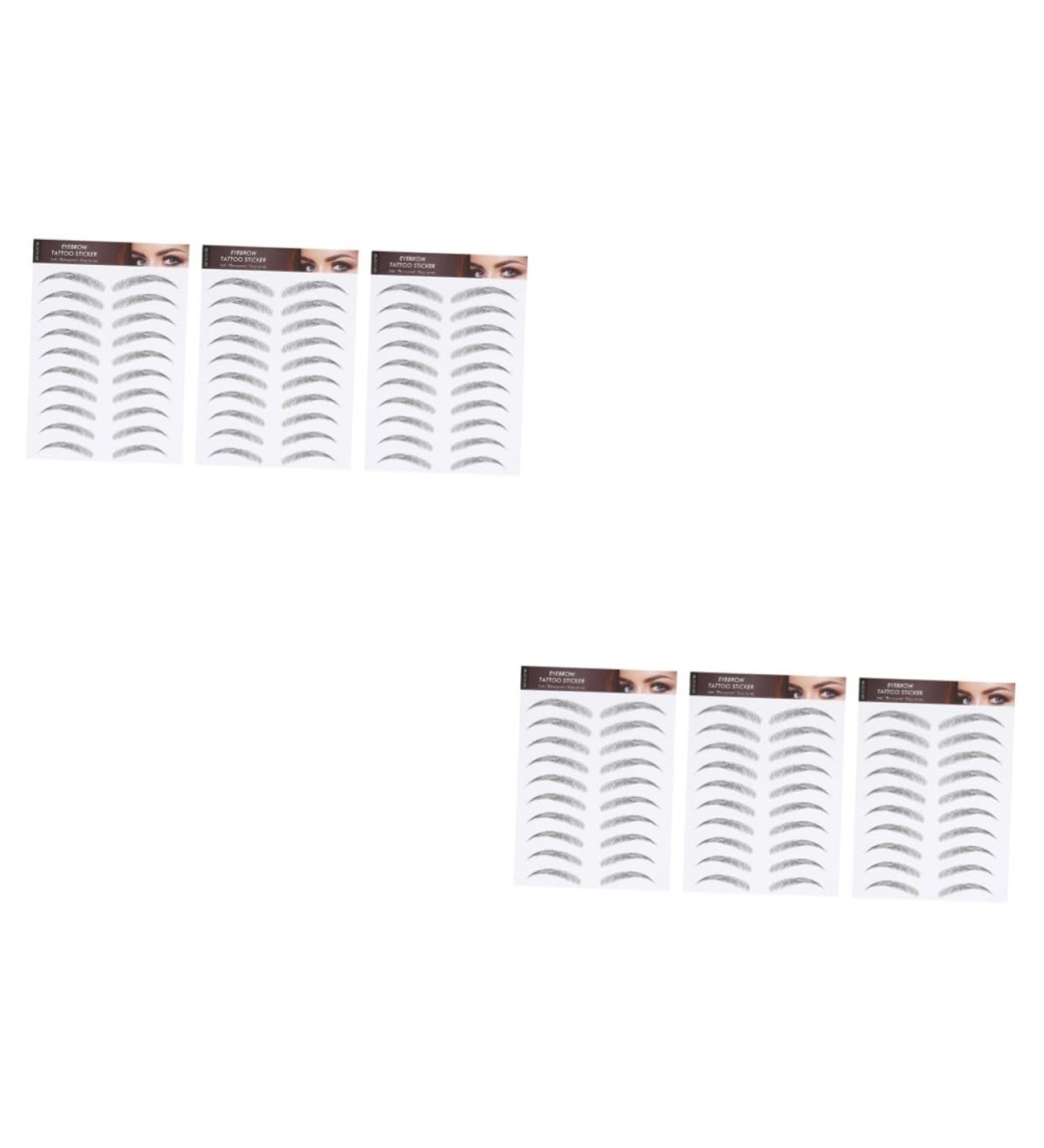 Outanaya 6 Sheets Tint for Eyebrows Black Makeup Brow Sticker False Eyebrows for Men Black Sticker - Buy Online on GoSupps.com