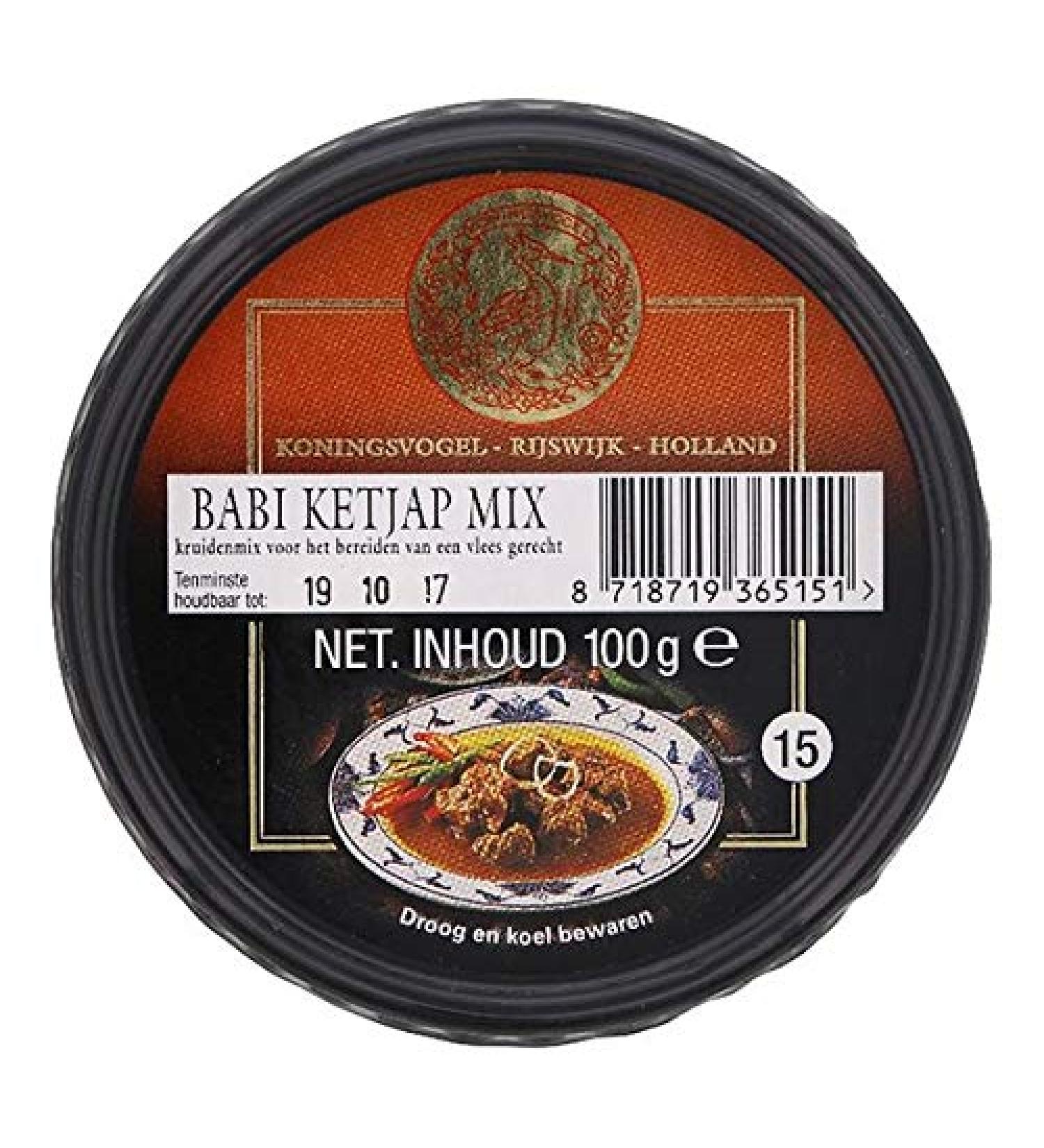 Koningsvogel Koningsvogel Boemboe Babi Soy Sauce Mix - 100g Container