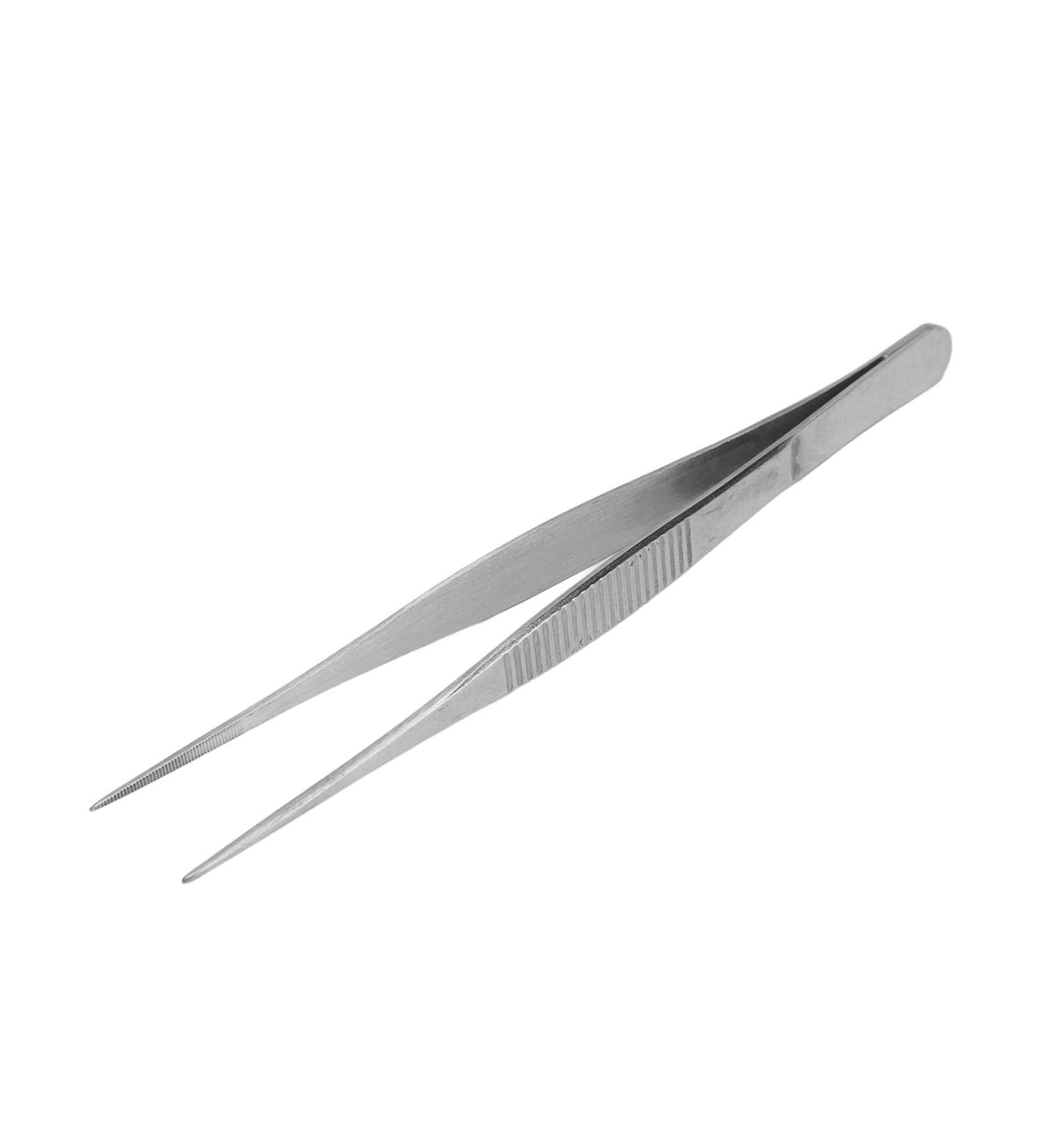 High-Precision Stainless Steel 304 Laboratory Tweezers | Toothed Autoclavable | Ideal for Straight Lace and Fine Work - Buy Online on GoSupps.com