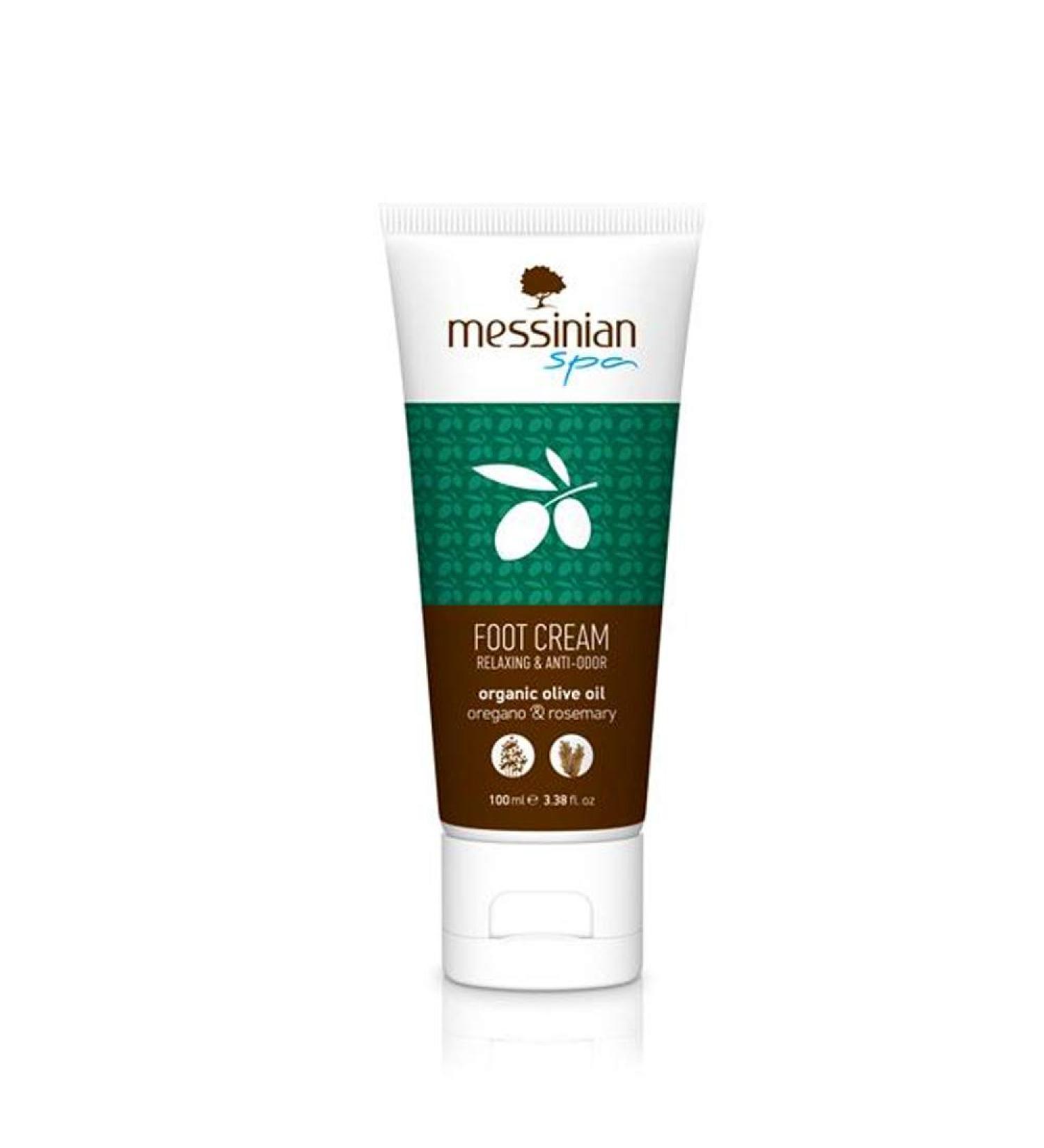 Messinian Spa Foot Cream - Oregano & Rosemary with Olive Oil & Shea Butter | Paraben-Free Animal Test-Free | Moisturizing & Relaxing Gift for Women - Buy Online on GoSupps.com