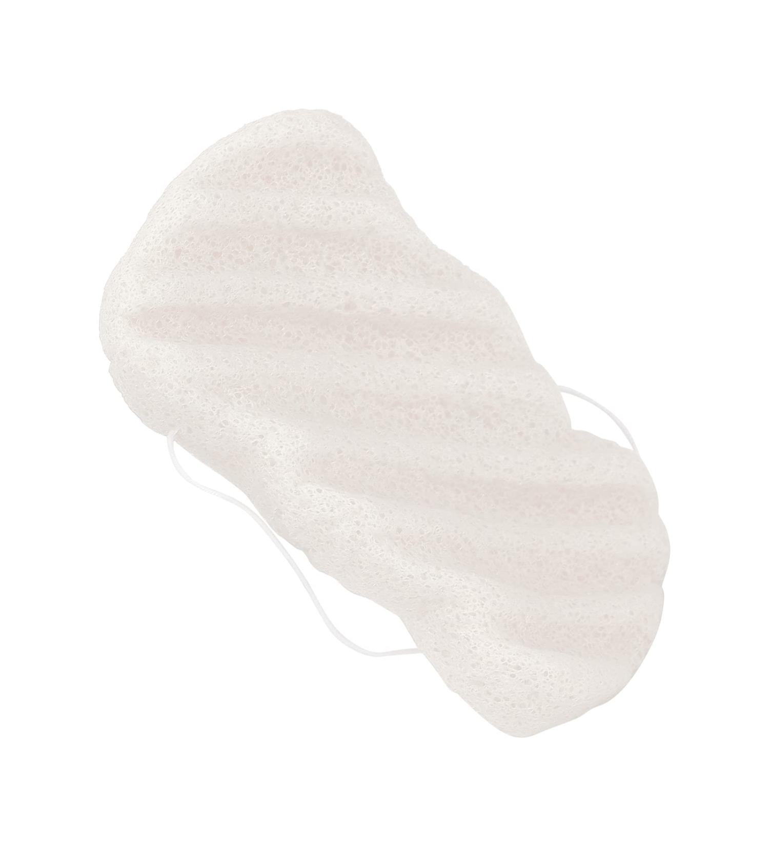 Eco-Friendly Facial Sponge - Plant Fiber Cleansing Puff for Beauty & Bath | Wave Pattern Face Clean Puff - Buy Online on GoSupps.com