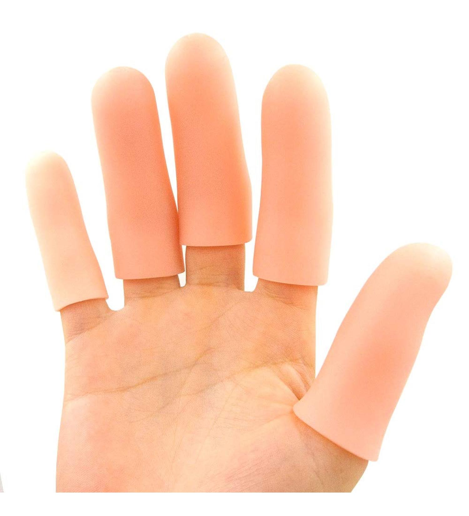 JKcare Large Silicone Finger Sleeves - 10 Pack for Trigger Finger, Arthritis, Corns, Calluses - Finger Support & Pain Relief - Buy Online on GoSupps.com