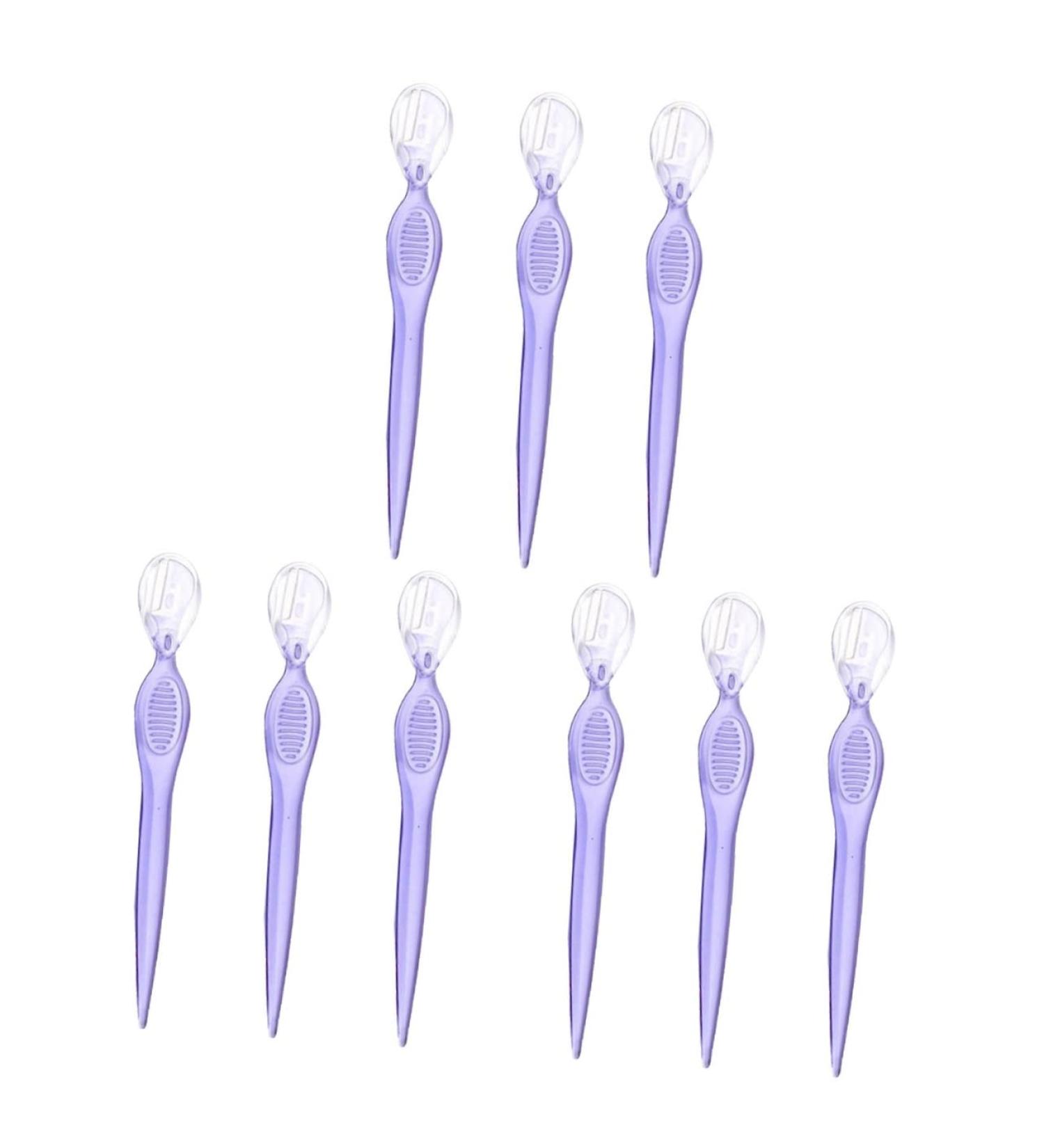 Purchase Minkissy 9-Piece Rustproof Precision Shaving Tool Set for Women - Facial & Eyebrow Trimmer with Remote Purple Razor - Ideal Makeup Accessories - Buy Online on GoSupps.com