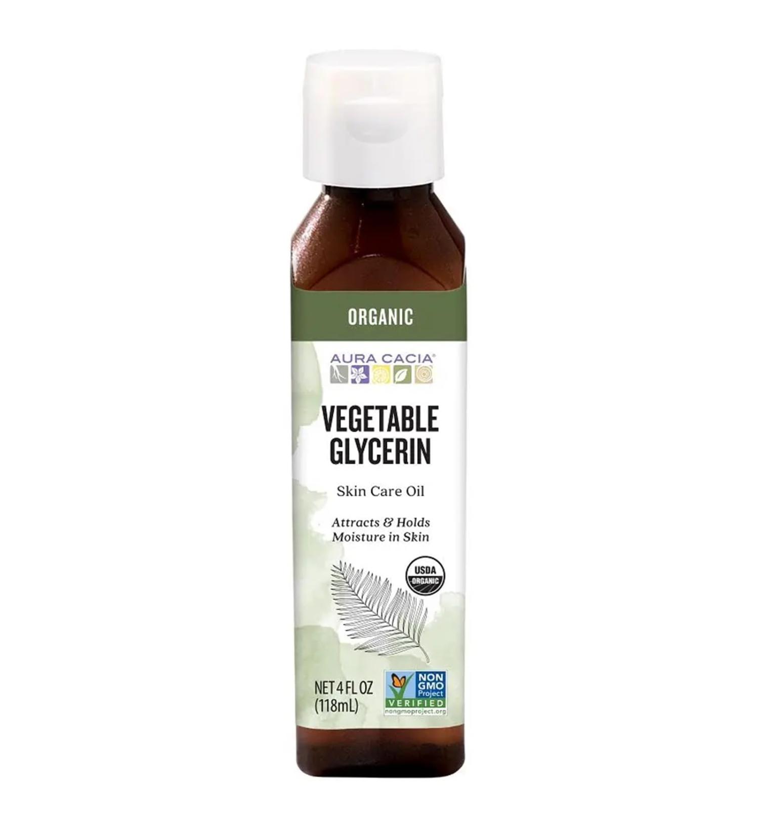 Aura Cacia Organic Skin Care Oil Vegetable Glycerin 4 Fluid Ounce Vegetable Glycerin 4 Fl Oz (Pack of 1) - Buy Online on GoSupps.com