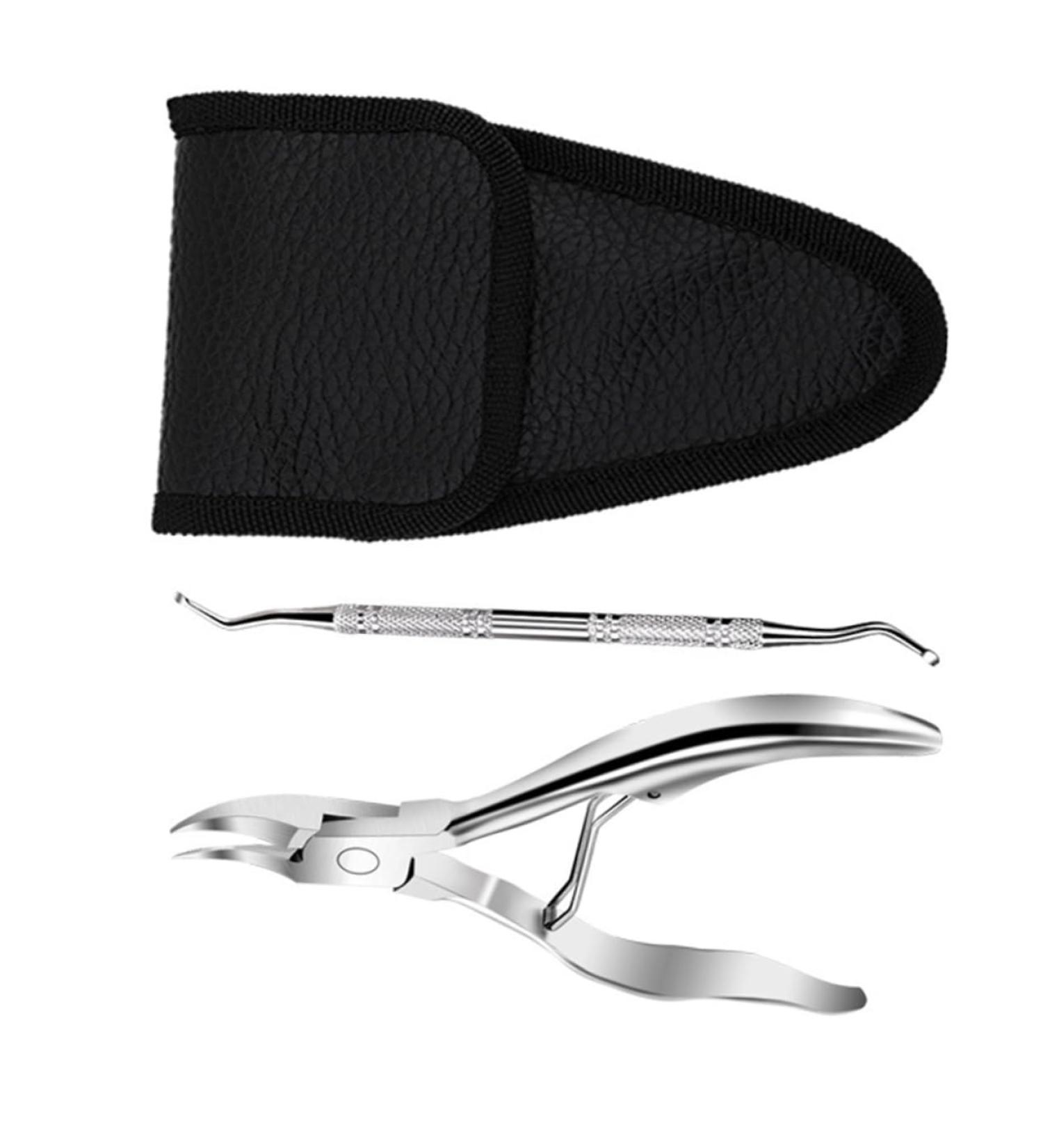 1 Set Manicure 2-piece Set Ingrown Toe Nipper Cuticle Tool Cuticle Manicure Nipper Manicure Trimmer Ingrown Toe Clipper Cuticle Pusher Nail Pedicure Stainless Steel - Buy Online on GoSupps.com