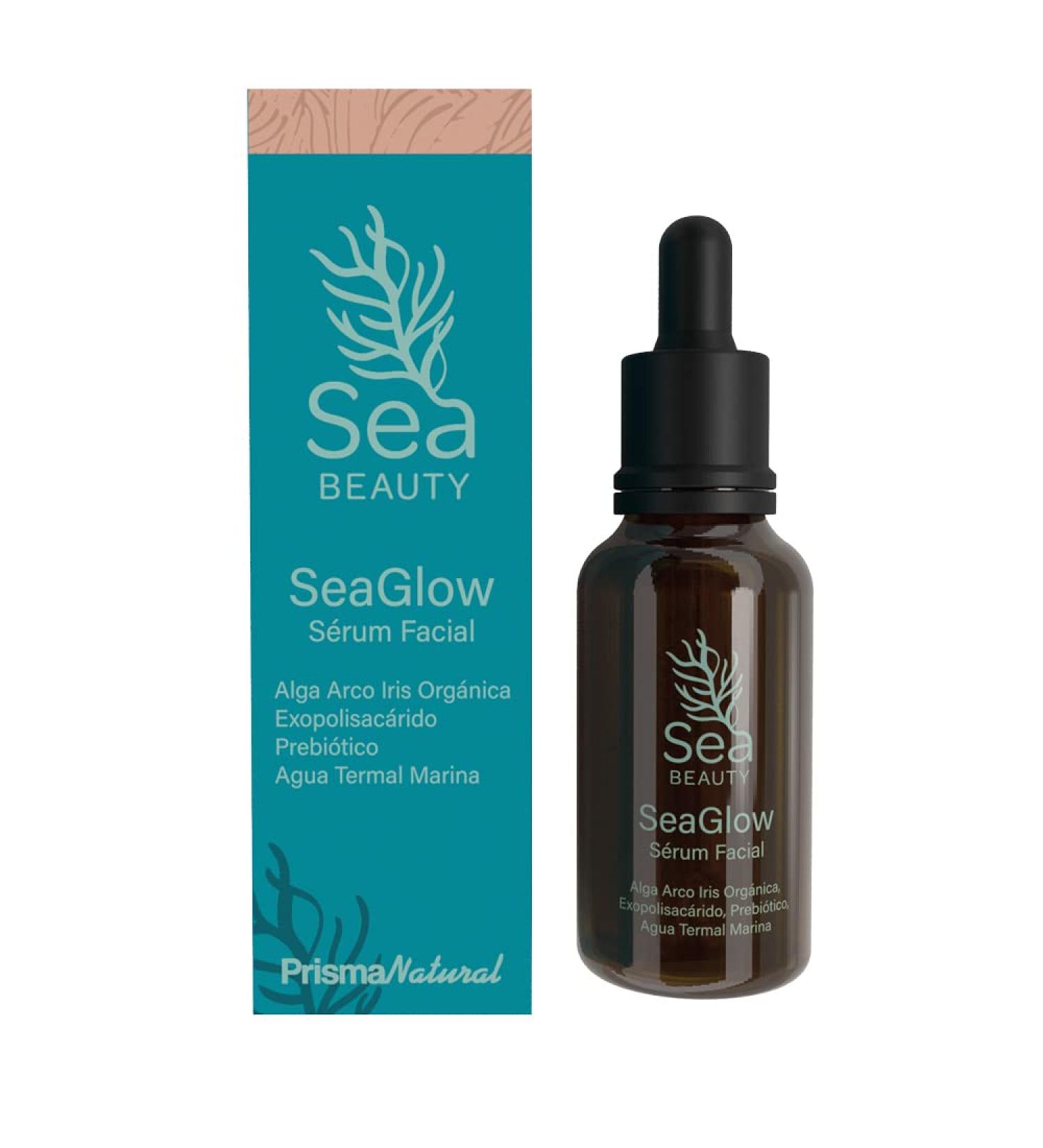 Prisma Natural Glow Face Serum | With Antioxidants & Active With Moisturising & Firming Brightening Effect | Women & Men | 30ml | Face Care | With Organic & Prebiotic Seaweed Extract - Buy Online on GoSupps.com