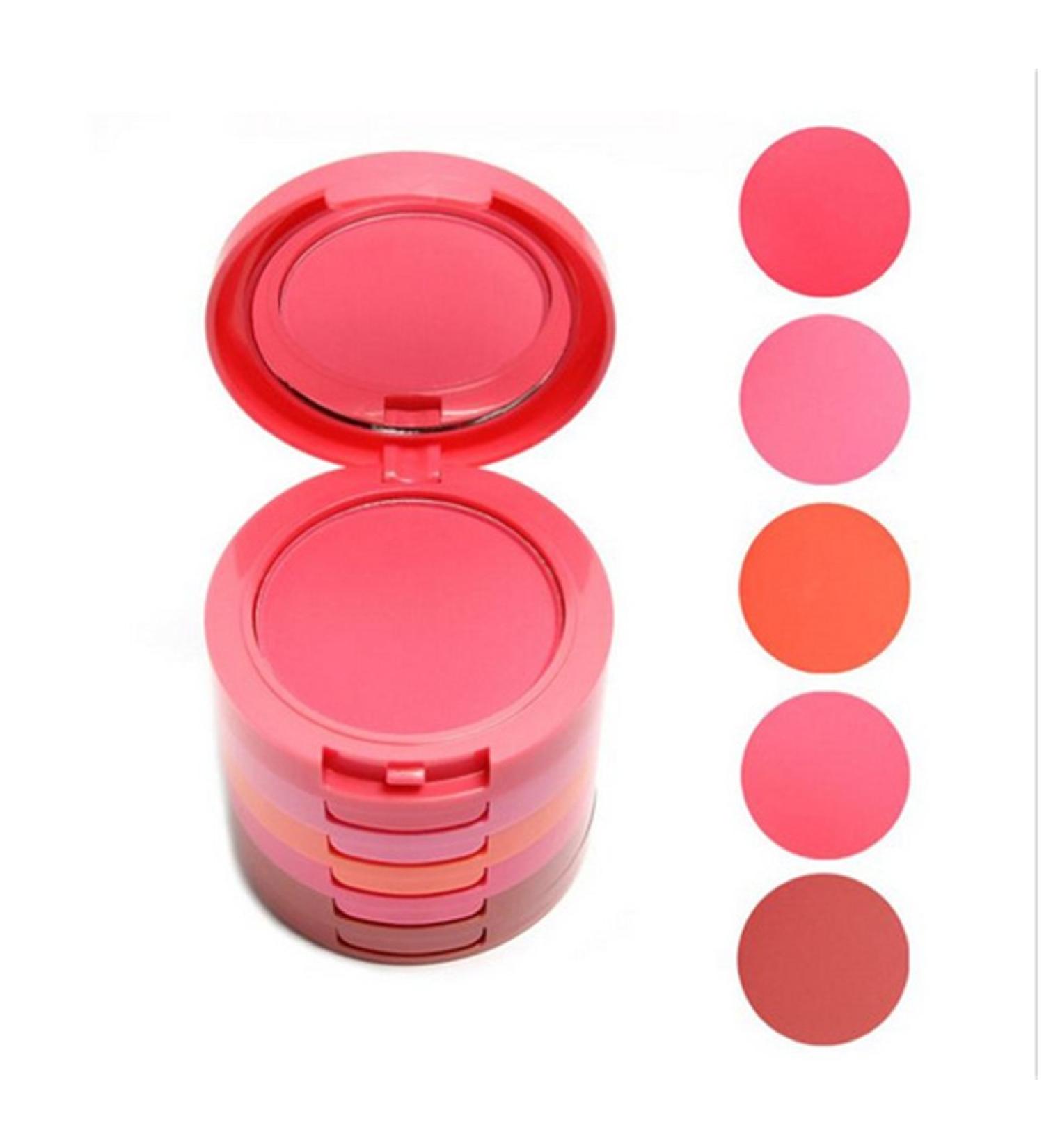 Blush Palette 5 Colors - Professional Make Up Cosmetic Set for Stunning Contours & Daily Use - Buy Online on GoSupps.com