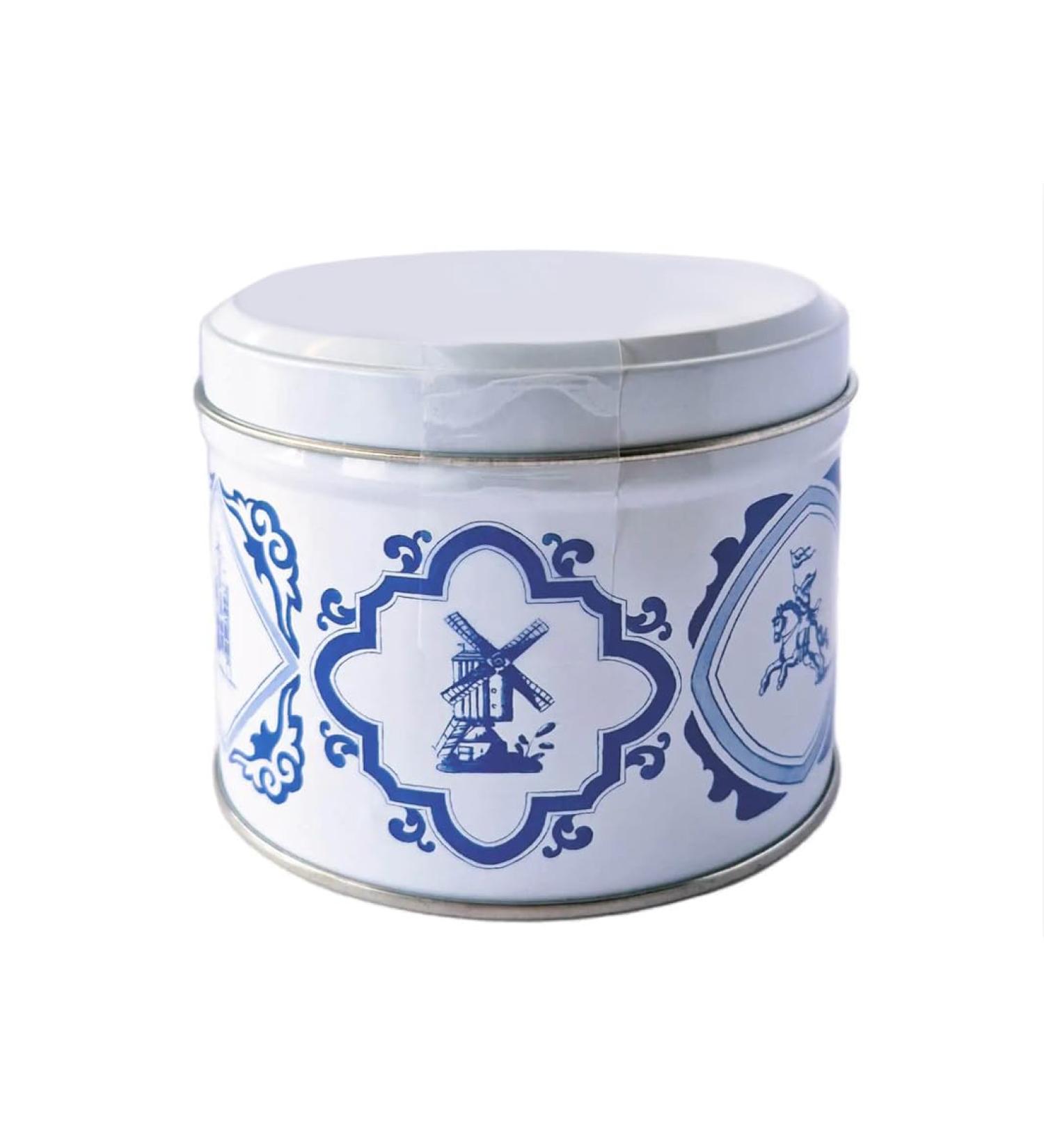 Daelmans Stroopwafels - Authentic Dutch Caramel Waffles in Delft Blue Tin - 330g - Buy Online on GoSupps.com
