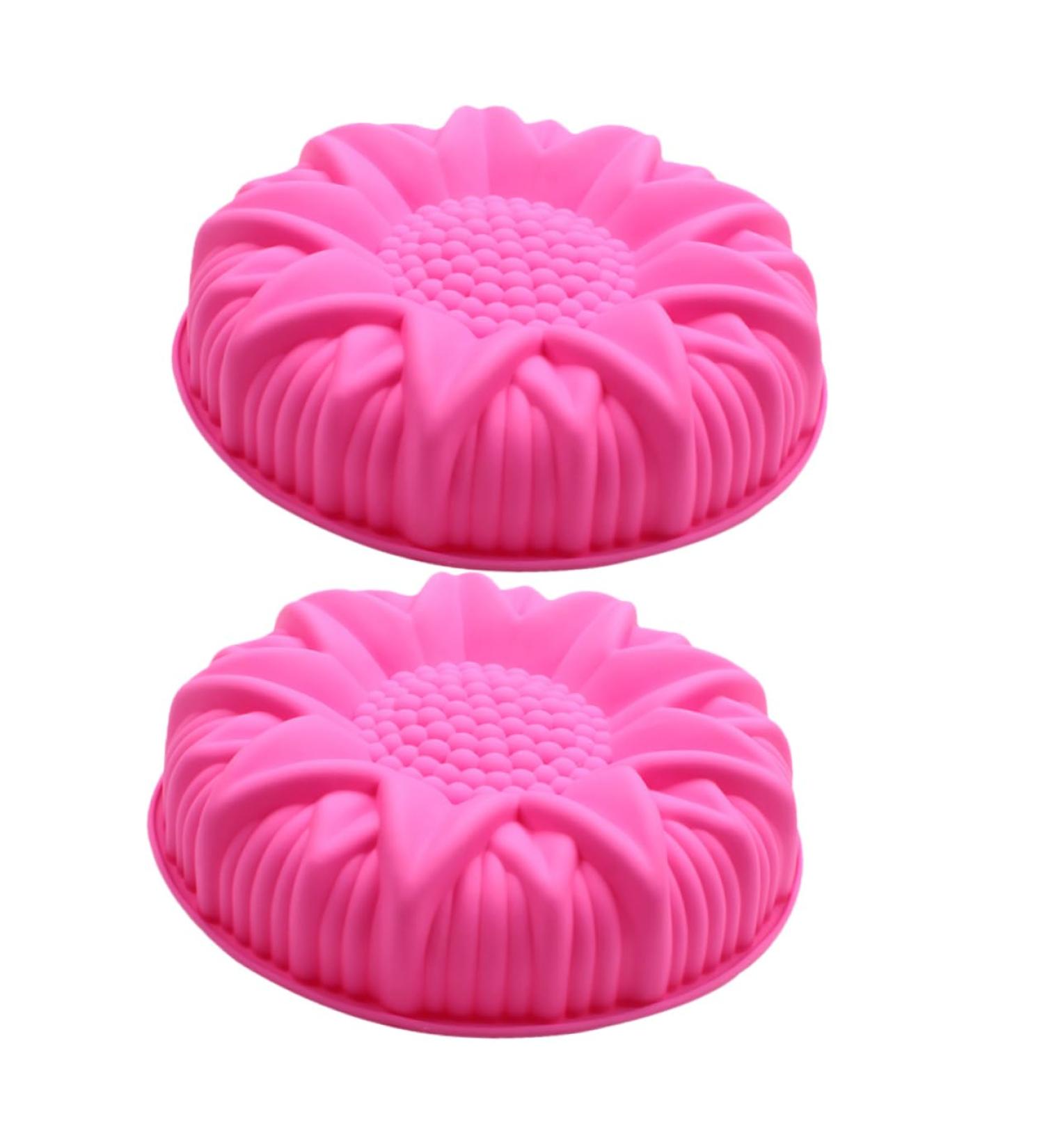 Zerodeko 2pcs Sunflower Mold Cake Pan Silicone Molds DIY Silicone Mold DIY Baking Mold Candy Accessories - Buy Online on GoSupps.com