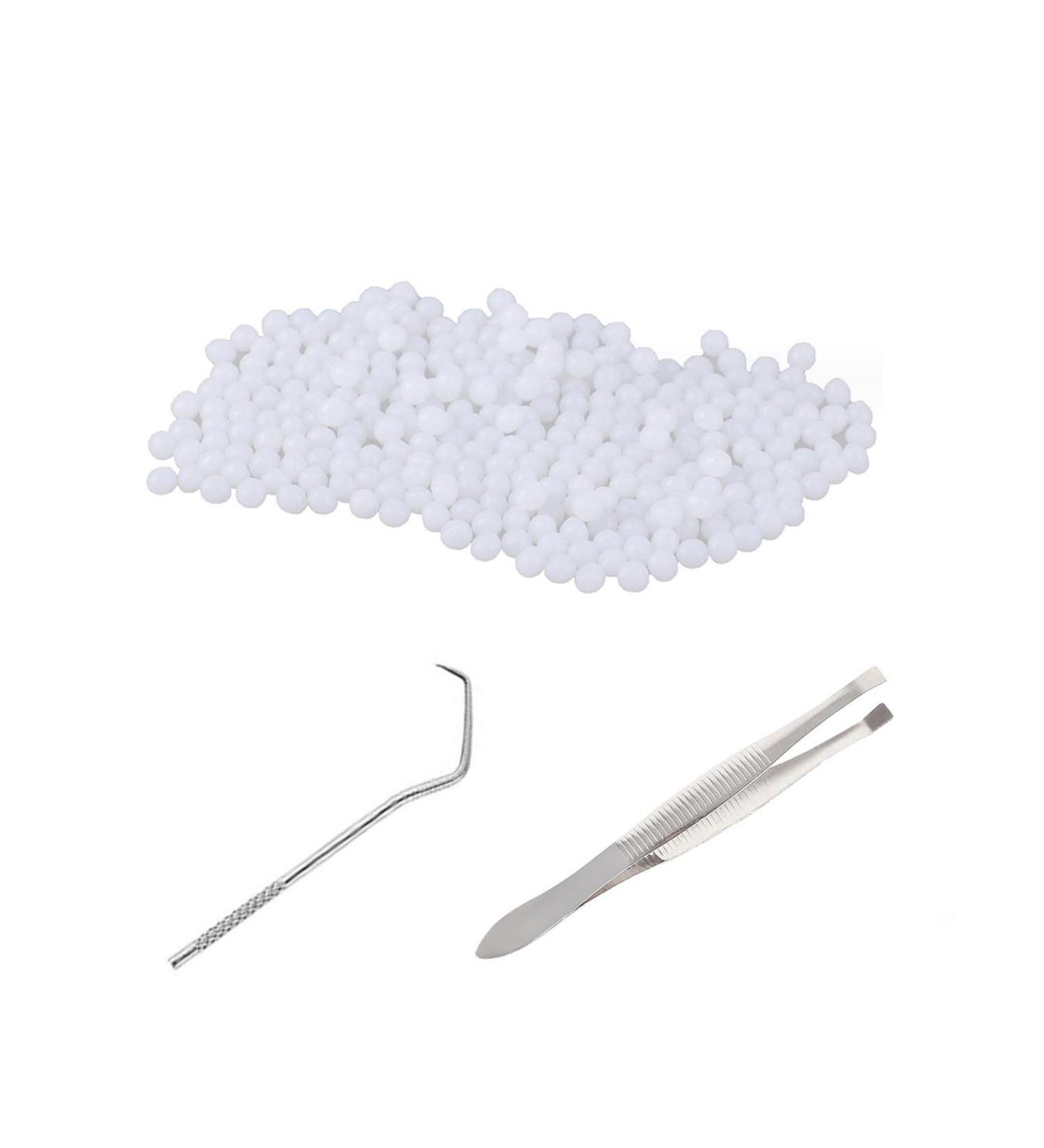 Temporary Tooth Repair Kit - Moldable Denture Beads Tweezers & Tools for DIY Dental Fixes - 50g - Buy Online on GoSupps.com