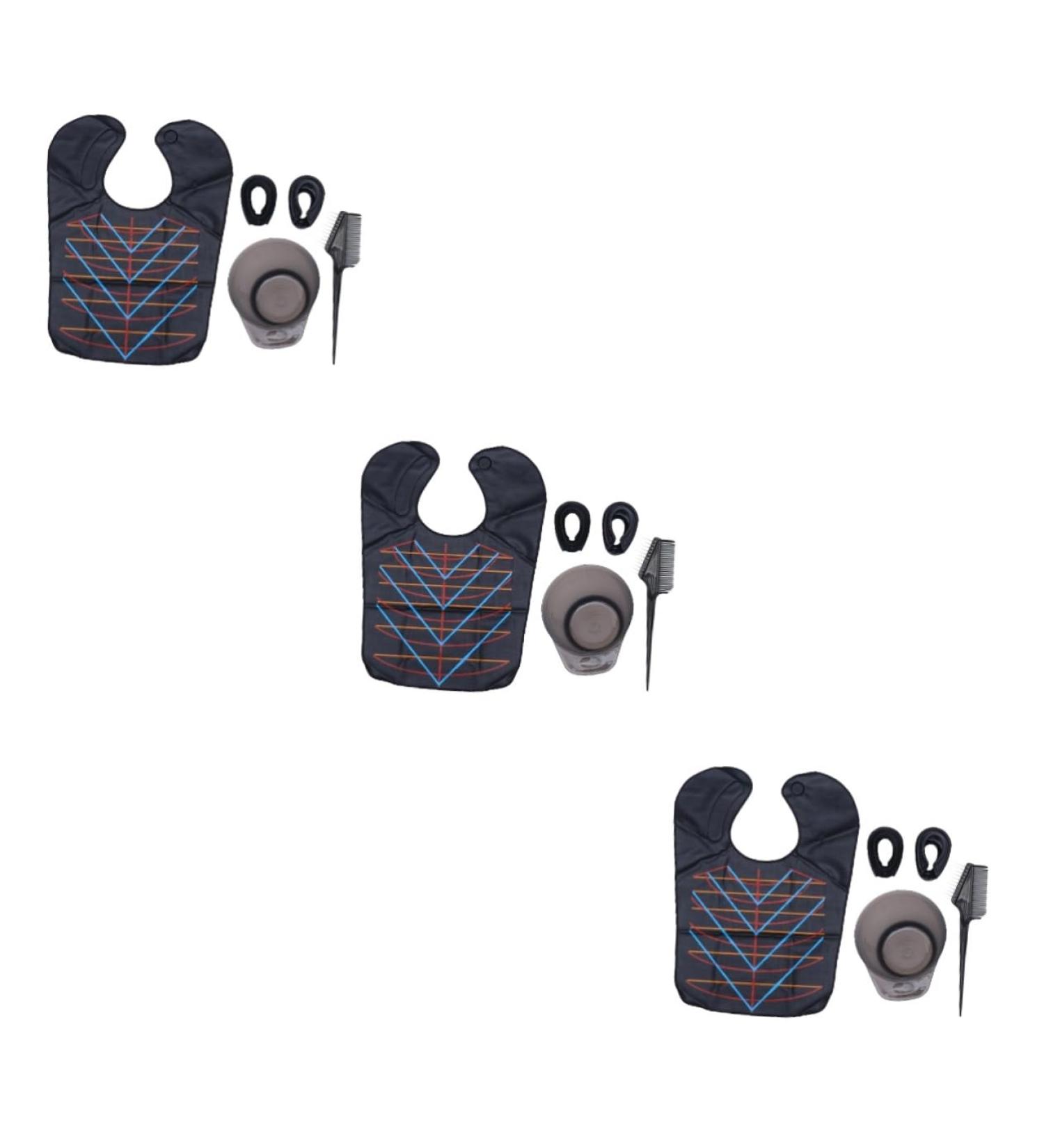 FRCOLOR Set of 3 Tools for Colouring Hair DIY Tool for Hair Dye Mixing Bowl for Hair Dye DIY Salon Hair Dyeing Tools Hairdressing Supplies Mixing Comb Earth Colours - Buy Online on GoSupps.com