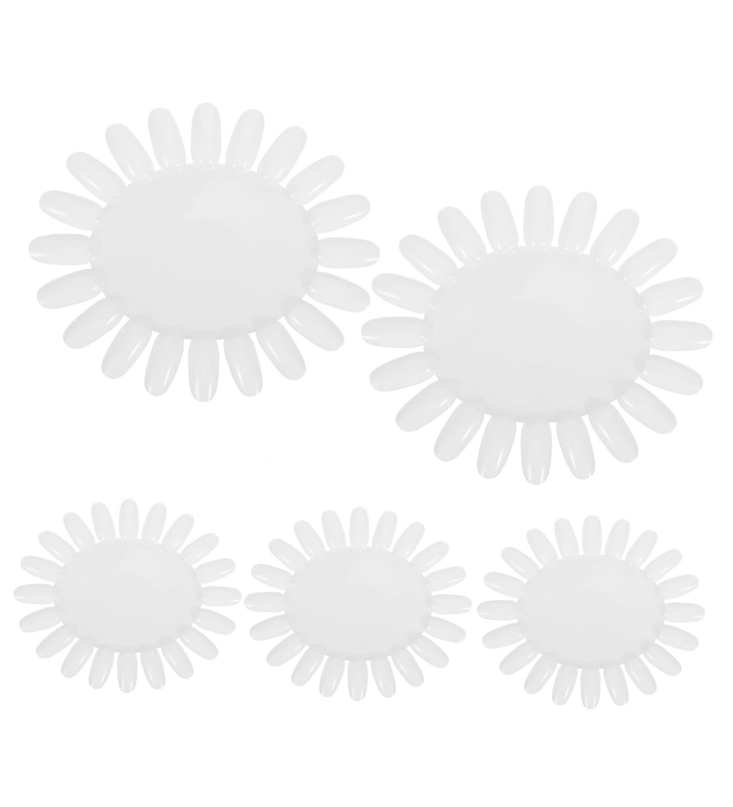 minkissy 3 Sets Split Rings Open Rings Colors Nail Art Display Board Nail Gel Polish Nail Wheel Nail Art Display Wheel Nail Art Tips Nail Polish Rack Manicure Color Card Sun Flower - Buy Online on GoSupps.com