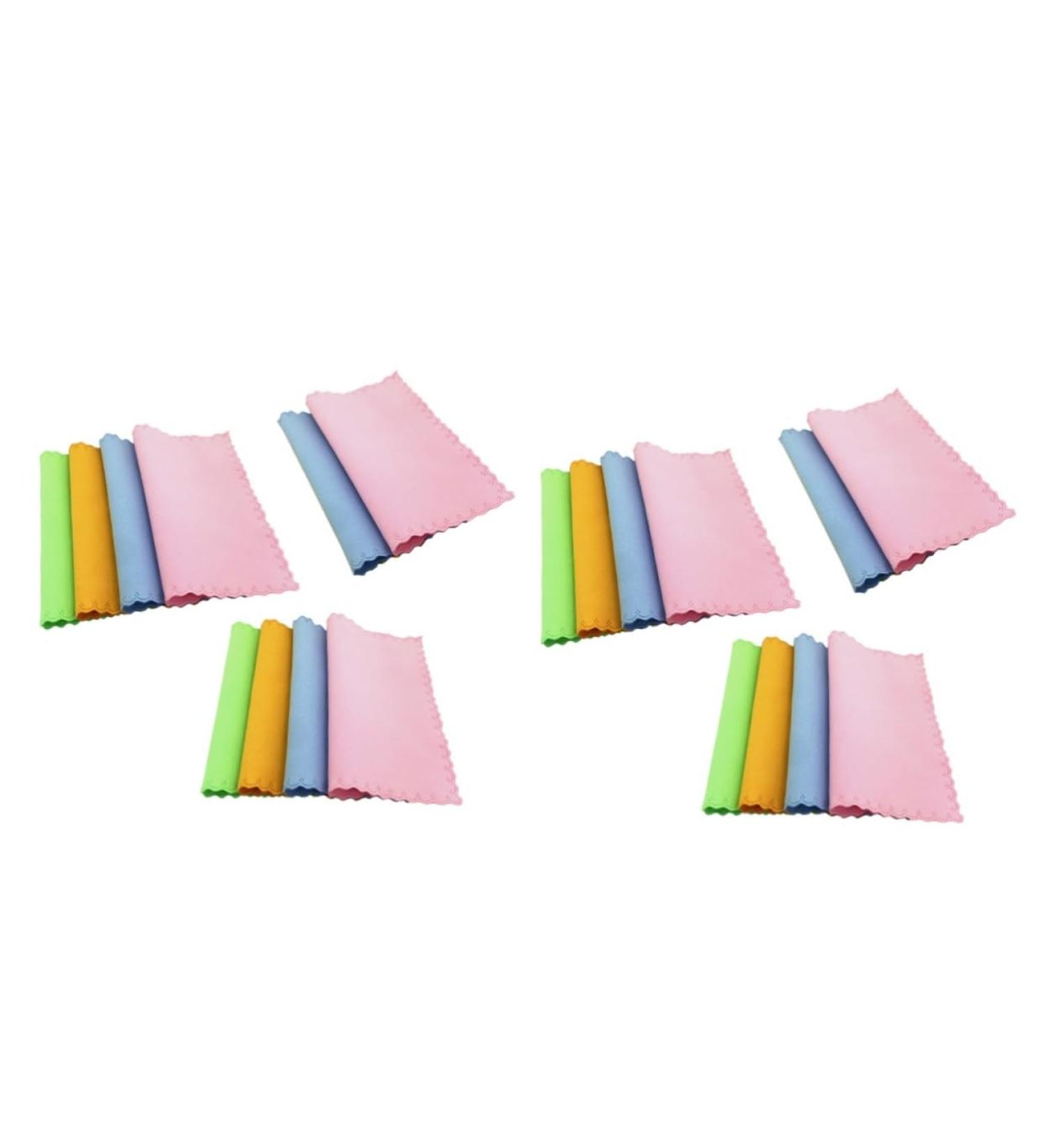 Healeved 20 Pcs Microfiber Cleaning Cloths for Screens Glasses & Lenses - Ultra Absorbent & Durable Eyeglass Cleaning Cloths - Buy Online on GoSupps.com