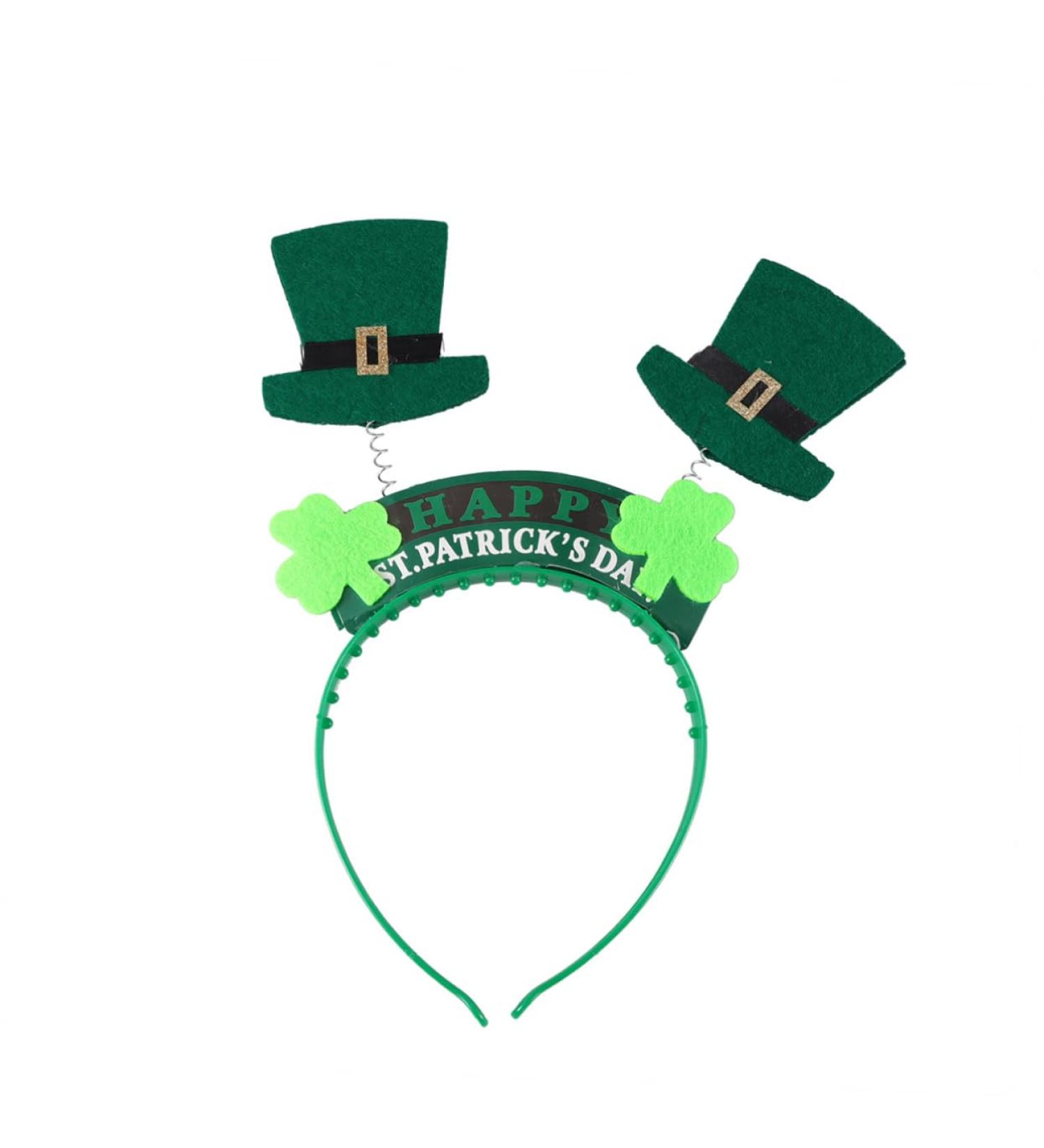 IWOWHERO Party Hair Spring Hair Hoop Boppers Green Headband St Patricks Day Irish Party Headband St Patricks Day Headbands Hair Bands Green Irish Headpiece Hair Ribbon Make up Props Women's - Buy Online on GoSupps.com
