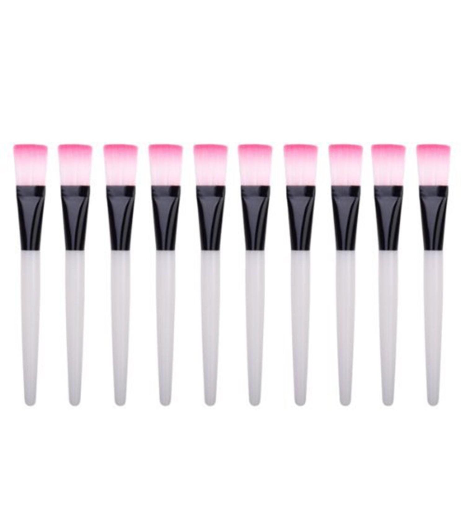 Frcolor 10pcs Women Tool Handle Plastic Mud Facial Mask Applicator Brush - Makeup Brush Set for Skincare & Beauty - Buy Online on GoSupps.com