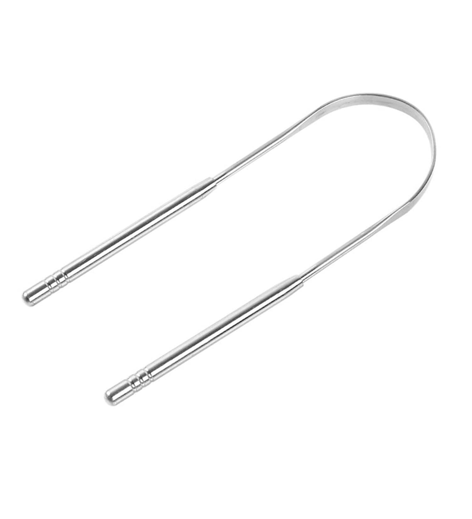 Durable Metal Tongue Cleaning Brush - Portable Food Scraper for Adults | Keep Your Teeth Healthy - International Shipping Available - Buy Online on GoSupps.com