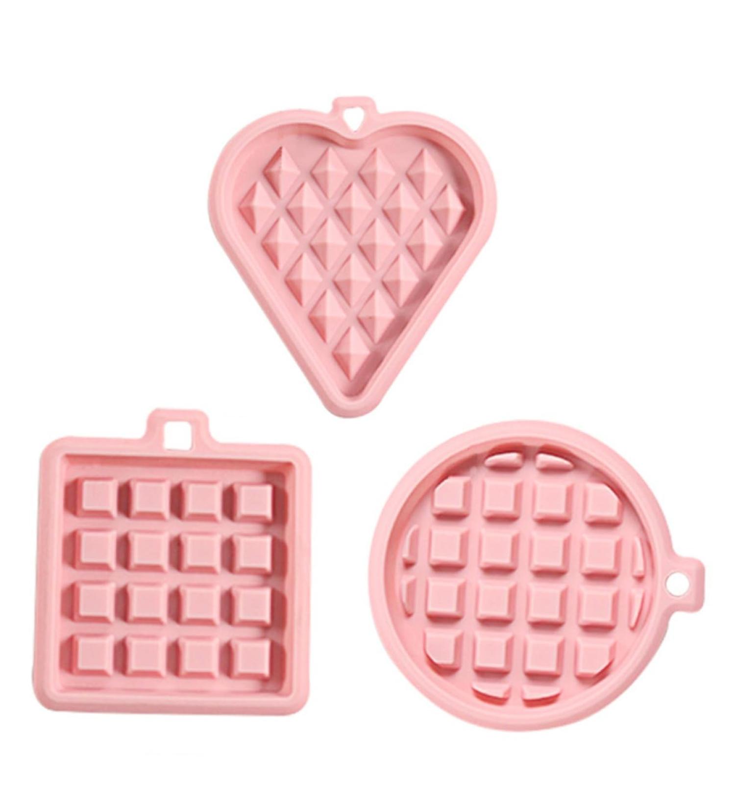 IMIKEYA 6 Pcs Mold Silicone Square Pans for Baking Jelly Fondant Waffle Maker Mould Waffle Baking Pan Heart Shaped Baking Pans Cajas para Fresas Con Chocolate Cookie Cortes Silica Gel Cake 12X11X1.6CMx2pcs Random Colorx2pcs - Buy Online on GoSupps.com