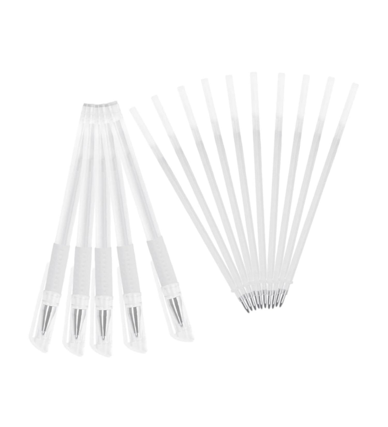 MUSISALY 1 Set Fixed Point Line Pen Brow Pencil Mark Pens Portable Marking Pen Tattoos Marker White Plastic 15.00X0.80X0.80CM White - Buy Online on GoSupps.com