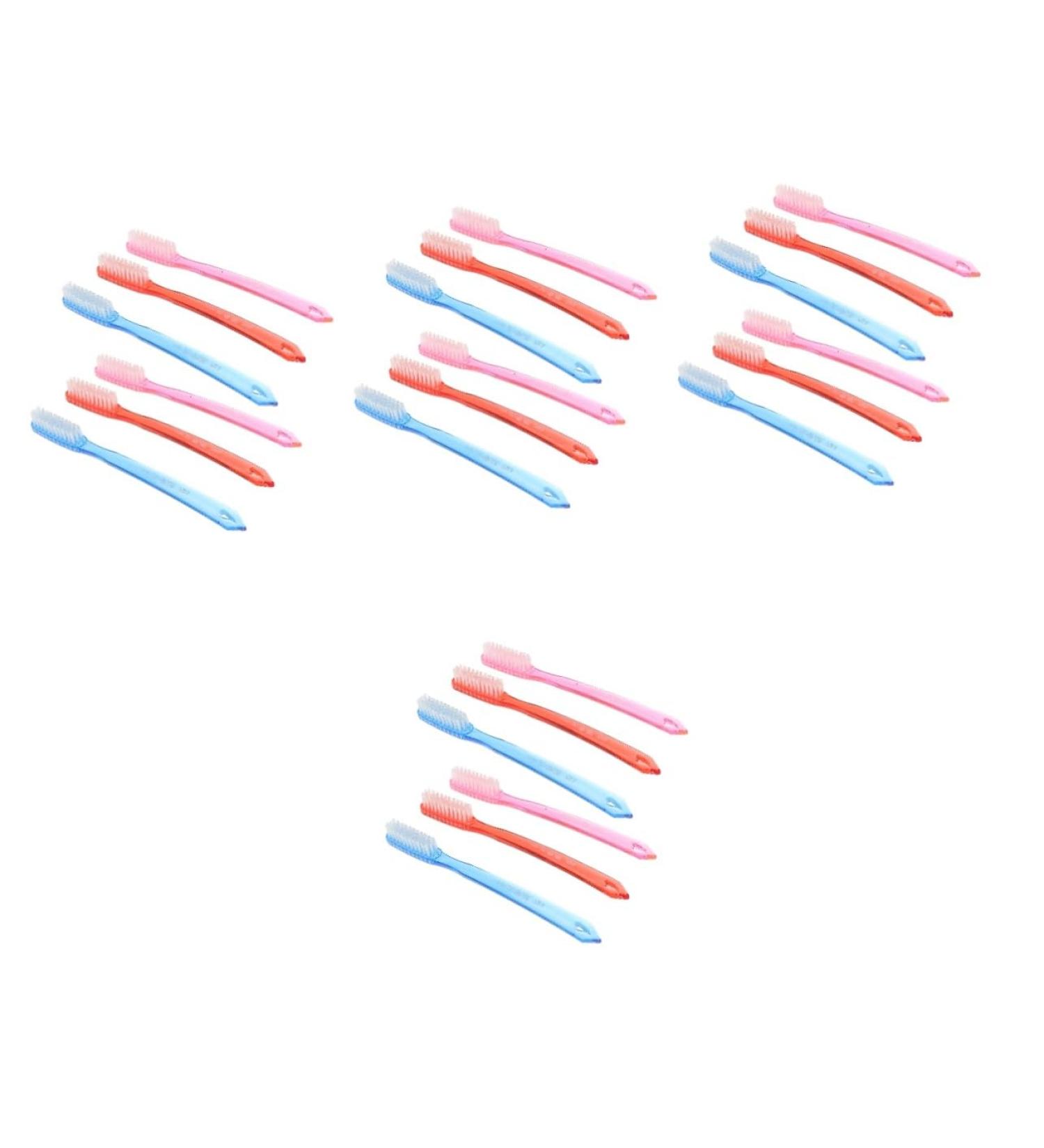 Frcolor 24 Super Hard Toothbrush - Premium Adult Toothbrush for Deep Cleaning | Travel-Friendly Medium Brush - Buy Online on GoSupps.com