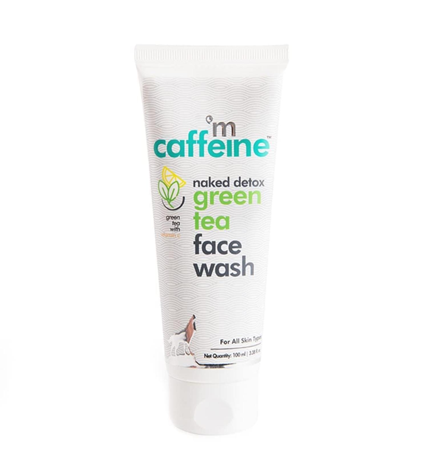 Vitamin C Face Wash for Women | Green Tea & Hyaluronic Acid | Oil Control for Oily Normal & Dry Skin | Antioxidant-rich Natural Cleanser - 100ml - Buy Online on GoSupps.com