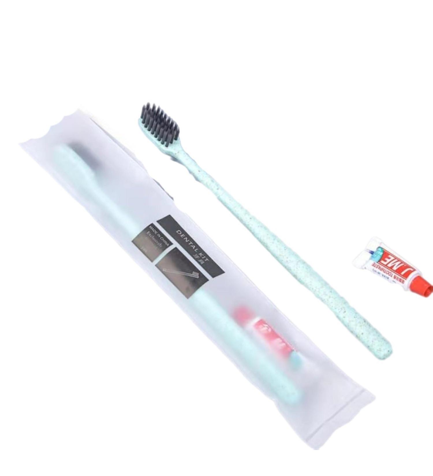 Yukort 200-Pack Travel Toothbrush with Toothpaste - Individually Packaged Disposable Blue Toothbrushes for Travel - Bulk 200 Pieces - Buy Online on GoSupps.com