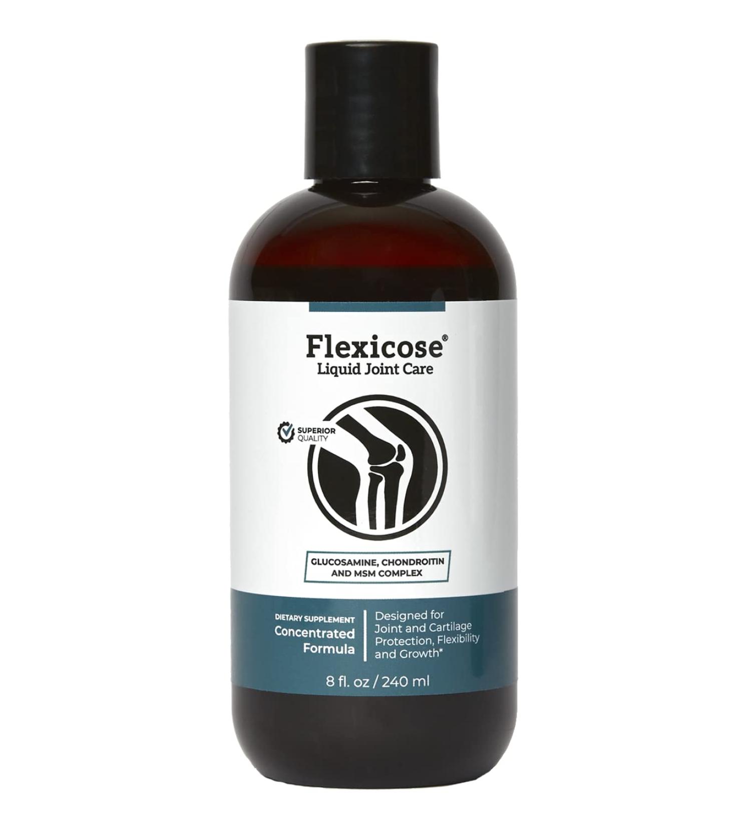 Flexicose Liquid JointCare 8 oz (2 Bottles) Supports Joint Health and Cartilage Protection - Buy Online on GoSupps.com
