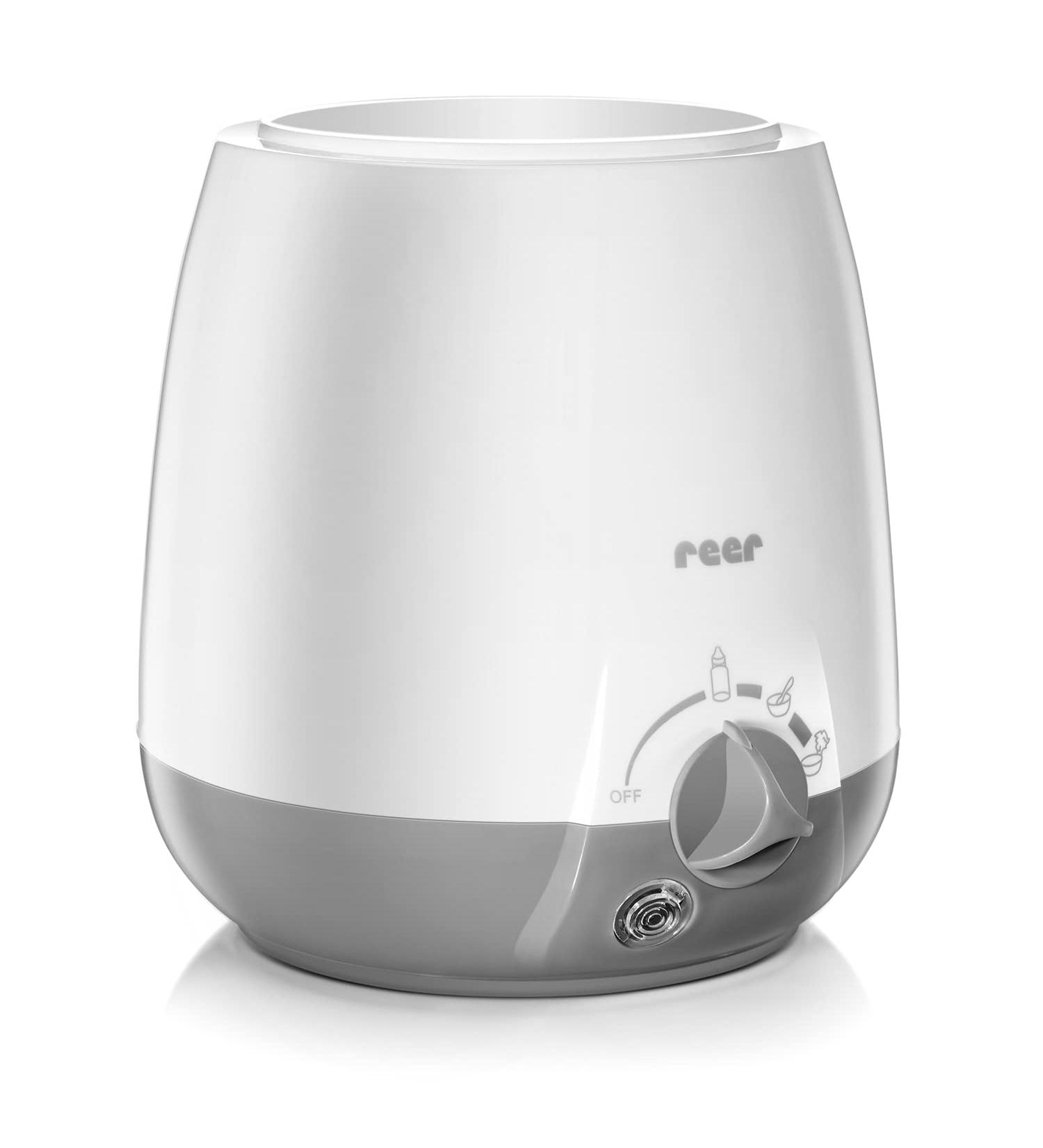 reer Simply Hot Bottle Warmer for Bottles and Glasses with Keep Warm Function White/Grey - Buy Online on GoSupps.com