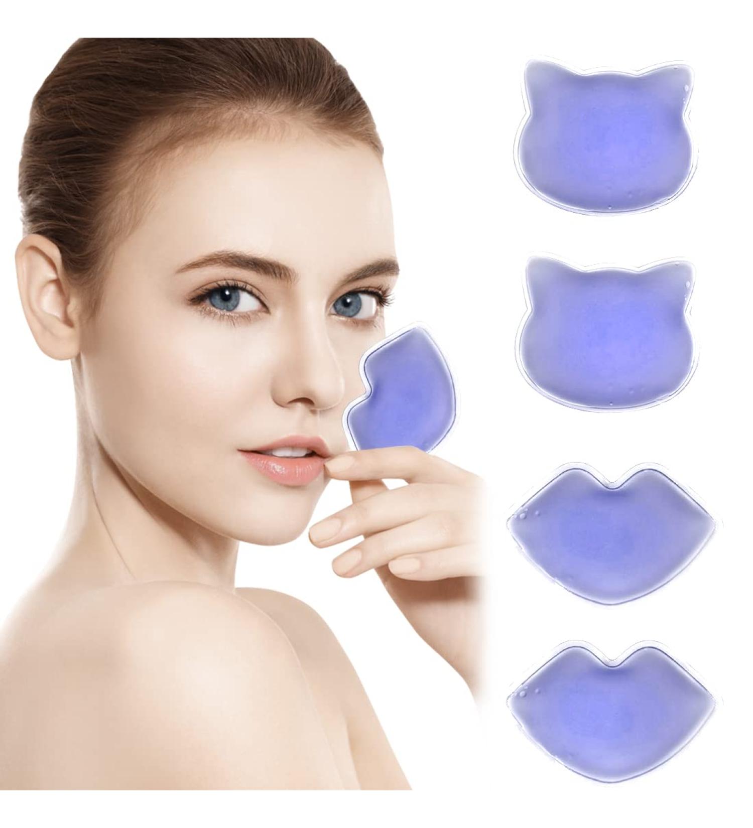 Mini Gel Ice Pack for Injuries - Hot & Cold Compress for Pain Relief, Swelling Reduction, Dark Circles Fade - Purple - Buy Online on GoSupps.com