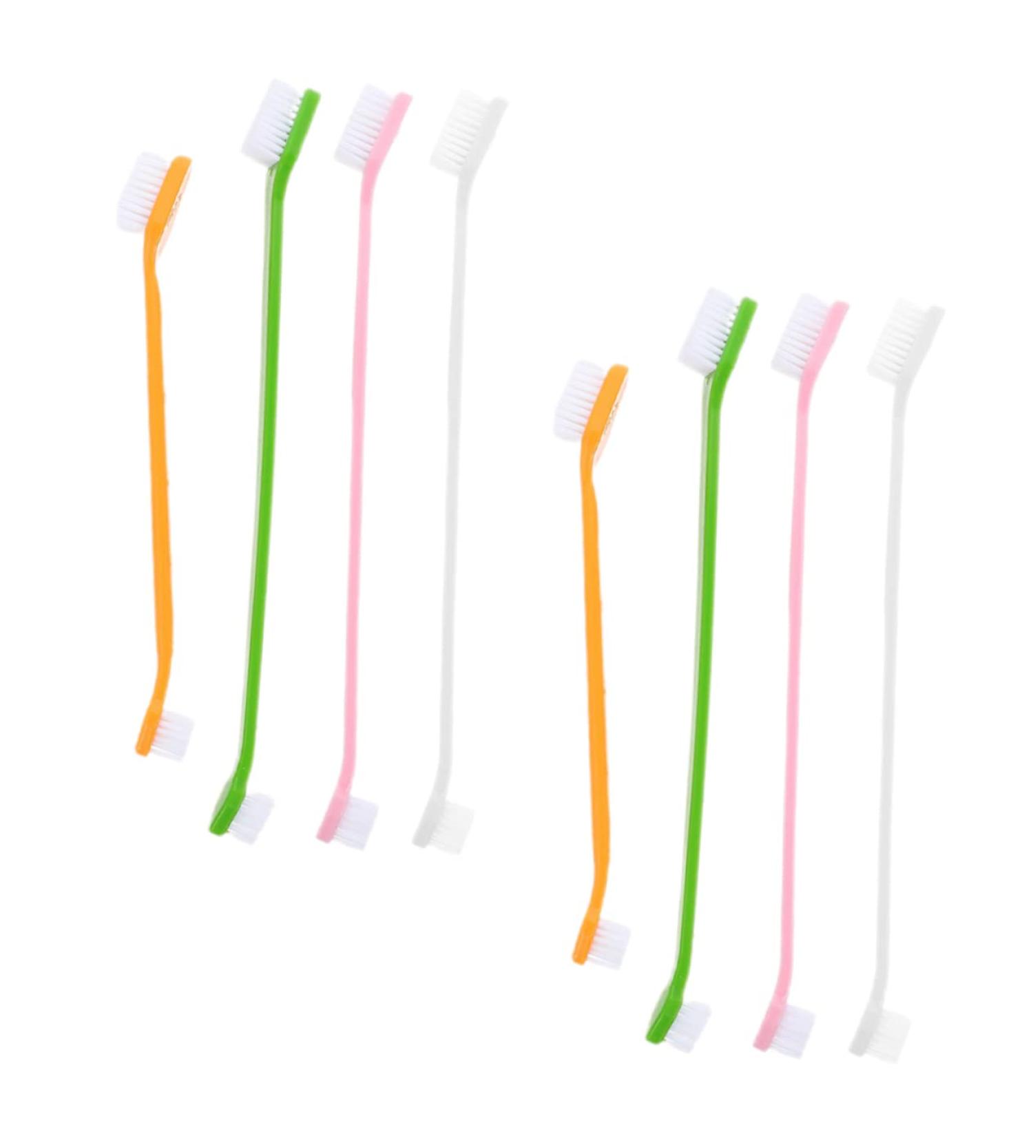 GRIRIW 8pcs Double Head Dog Toothbrush Dog Toothbrush and Toothpaste Dog Toothbrushes Pet Toothpaste Pp - Buy Online on GoSupps.com