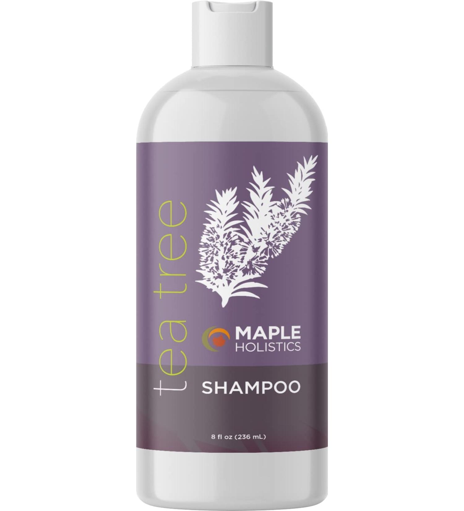 Tea Tree Oil Shampoo for Oily Hair - Paraben & Sulfate Free Clarifying Formula for Build Up & Dry Scalp - Purifying Aromatherapy for Greasy Hair - Buy Online on GoSupps.com