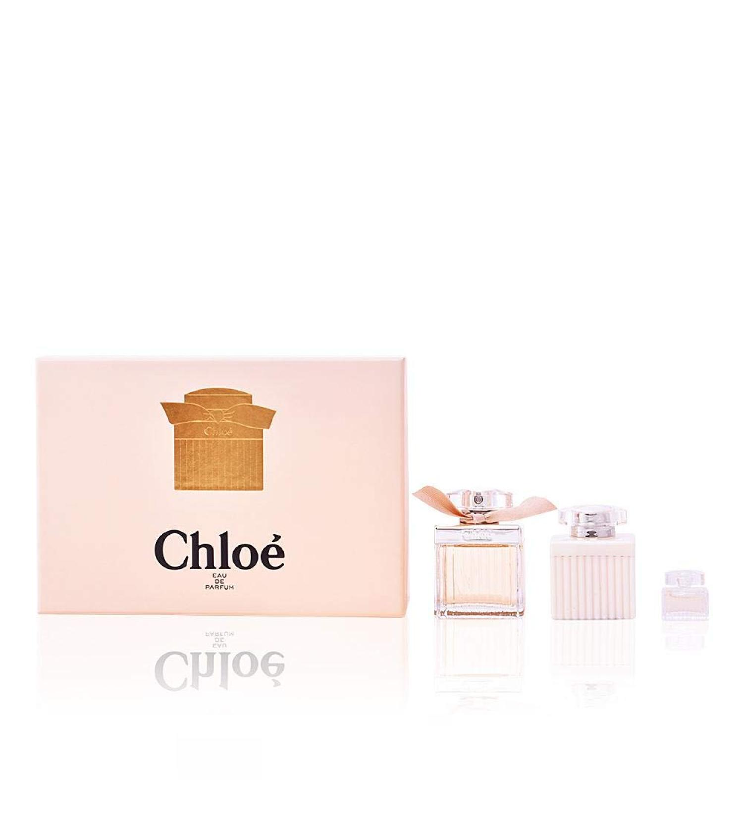 Chloe by Parfums Chloe for Women 3 Piece Set Includes: 2.5 oz Eau de Parfum Spray + 3.4 oz Perfumed Body Lotion + 0.17 oz Eau de Parfum