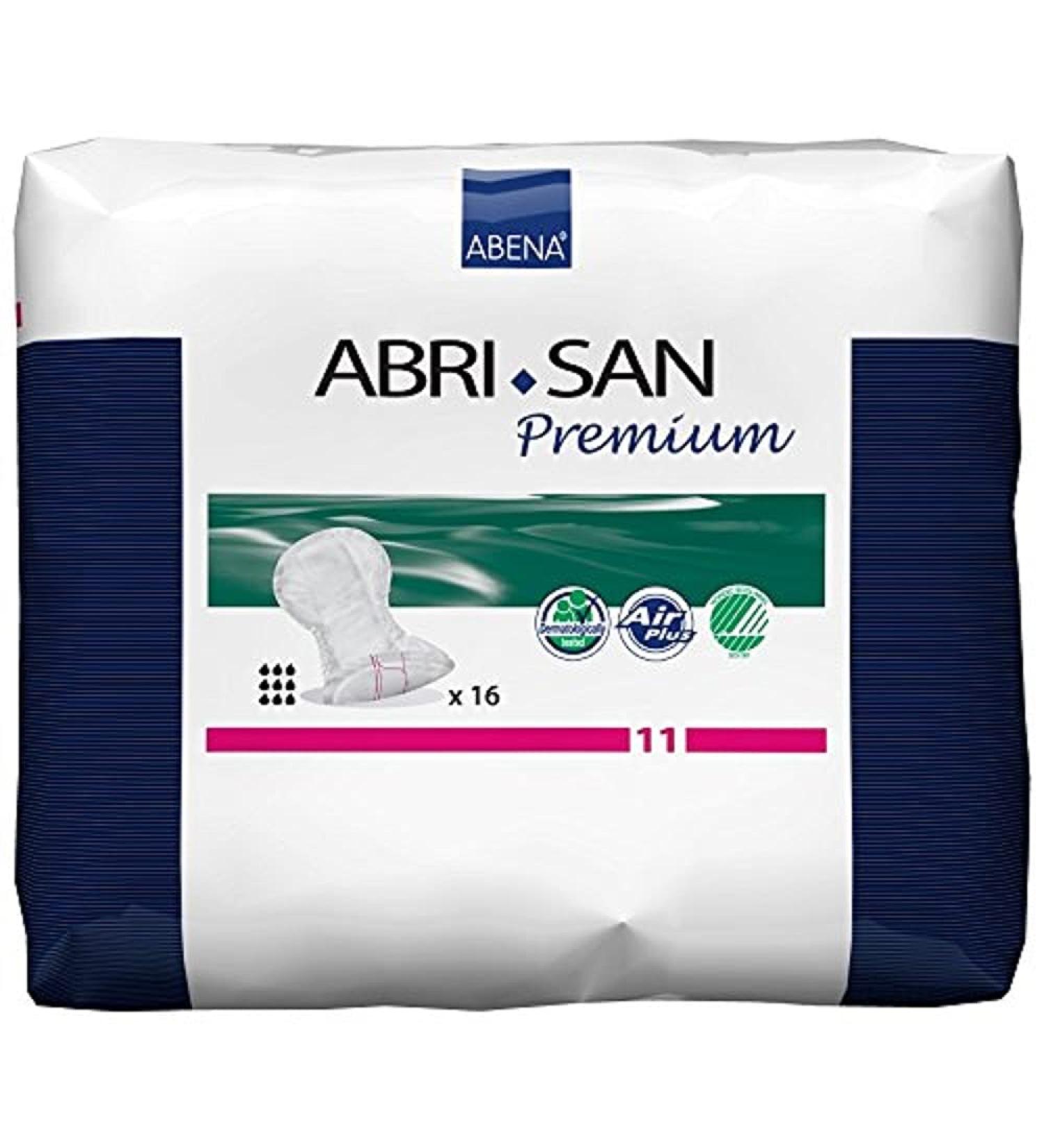 Abena Abri-San Premium Heavy Absorbency Incontinence Pads - Size 11 (16 Count) - Buy Online on GoSupps.com