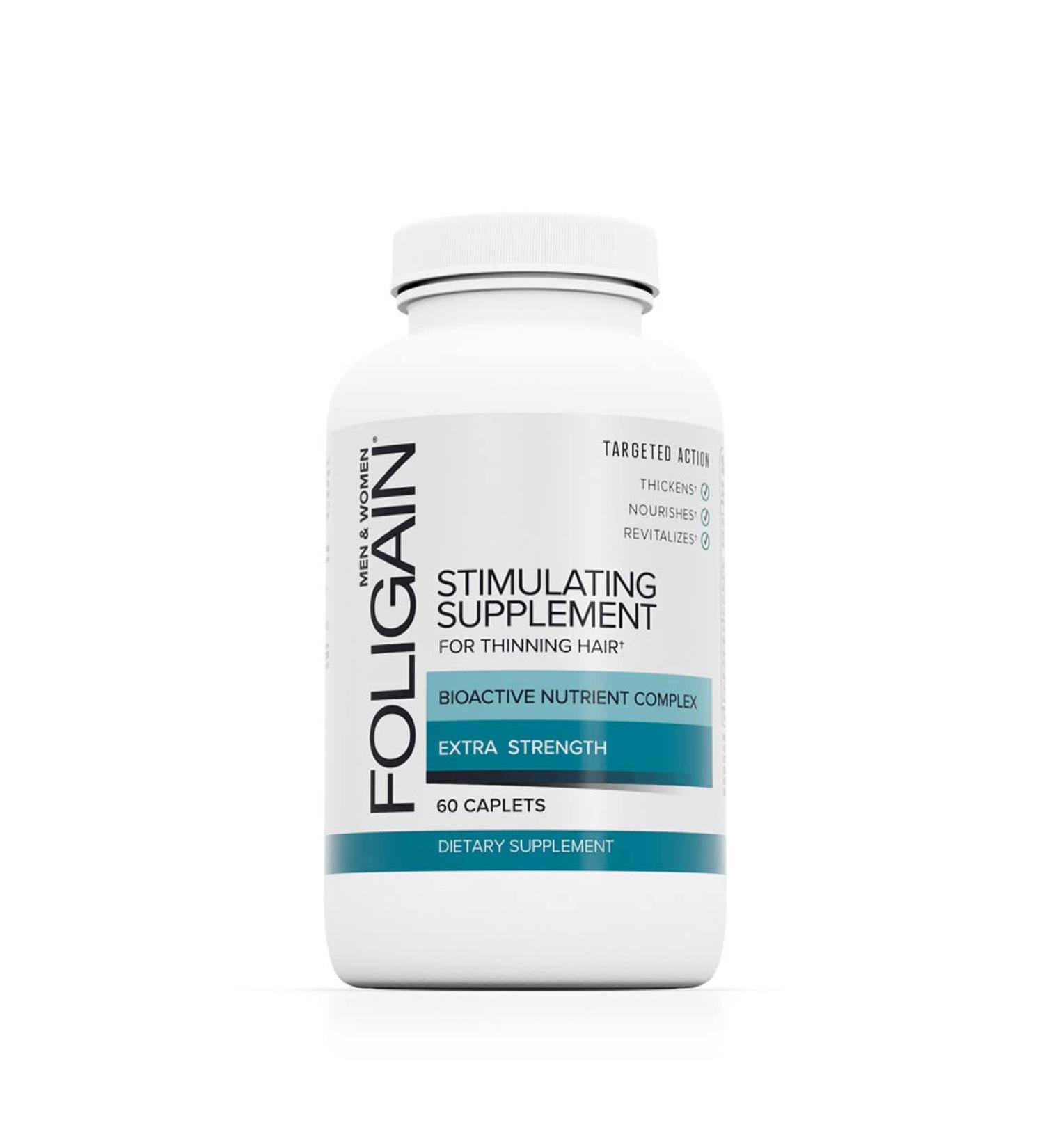 Stimulating Hair Supplement for Thinning Hair - 60 Count | International Shipping Available - Buy Online on GoSupps.com