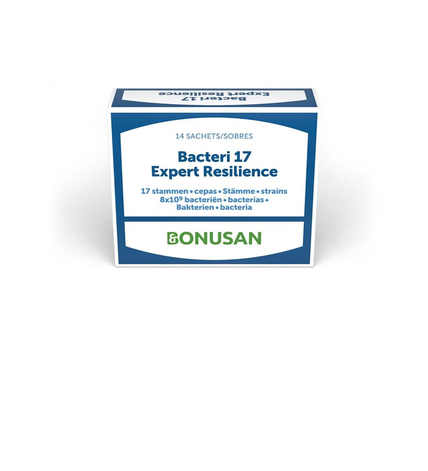 Buy Bacteri 17 Expert Resilience - 14 Sachets with 17 Probiotic Strains for Gut Health | International Shipping Available - Buy Online on GoSupps.com