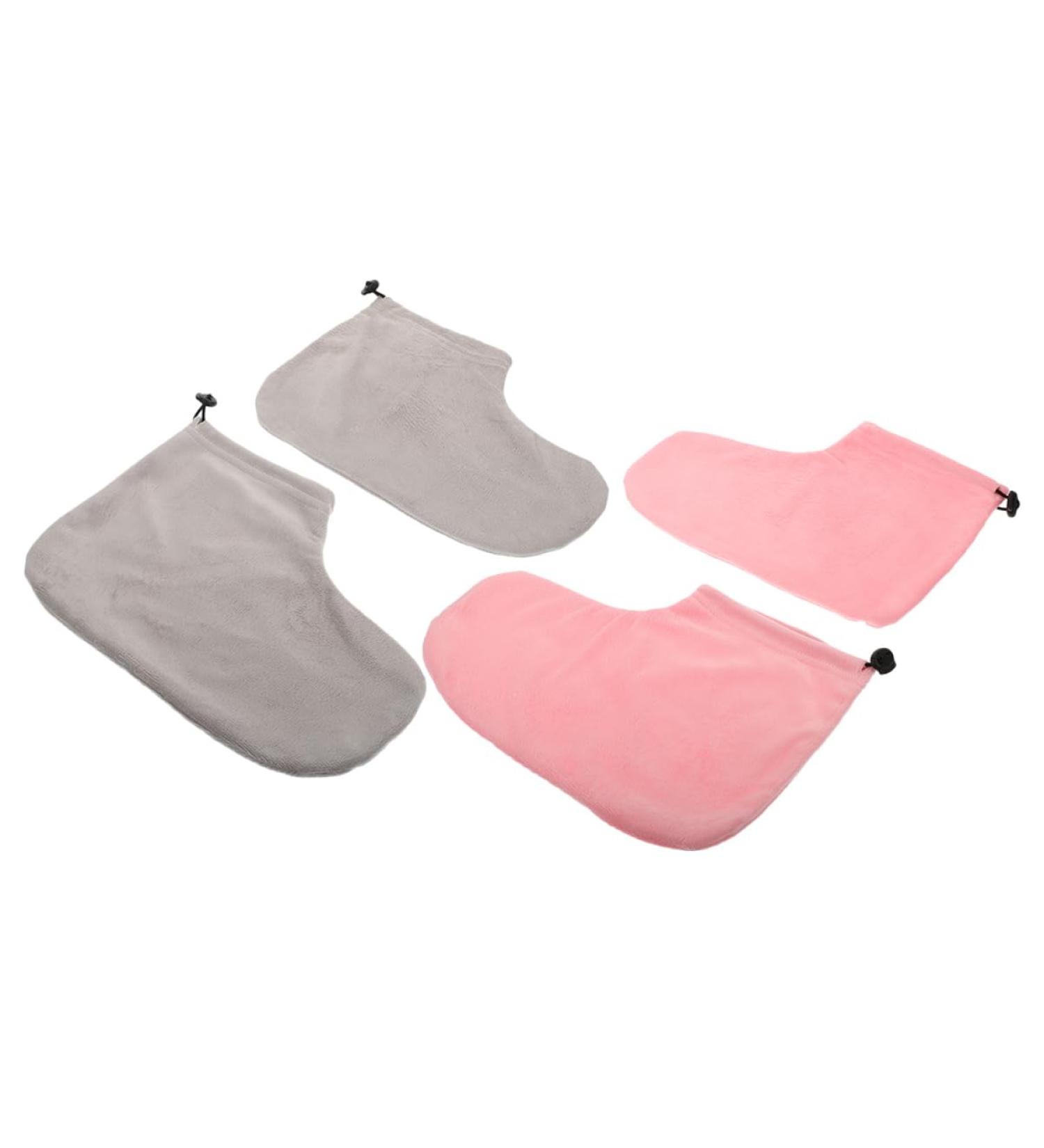 Housoutil Couverture De Spa Pieds En Peluche 2 Paires Taille Unique Bande lastique Hydratante Confortable Et L g re Pour Soins Beaut Pieds Au Quotidien - Buy Online on GoSupps.com