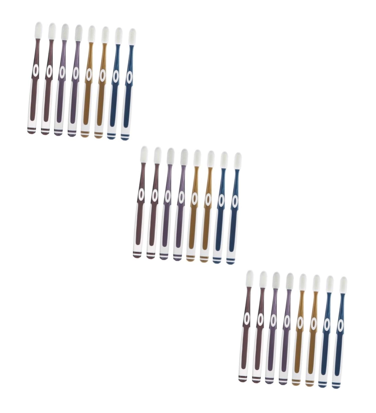 Minkissy 24 STK Nano Toothbrush Set | Ergonomic Travel Toothbrush for Sensitive Teeth | Gently Bristles TPU Design - Buy Online on GoSupps.com