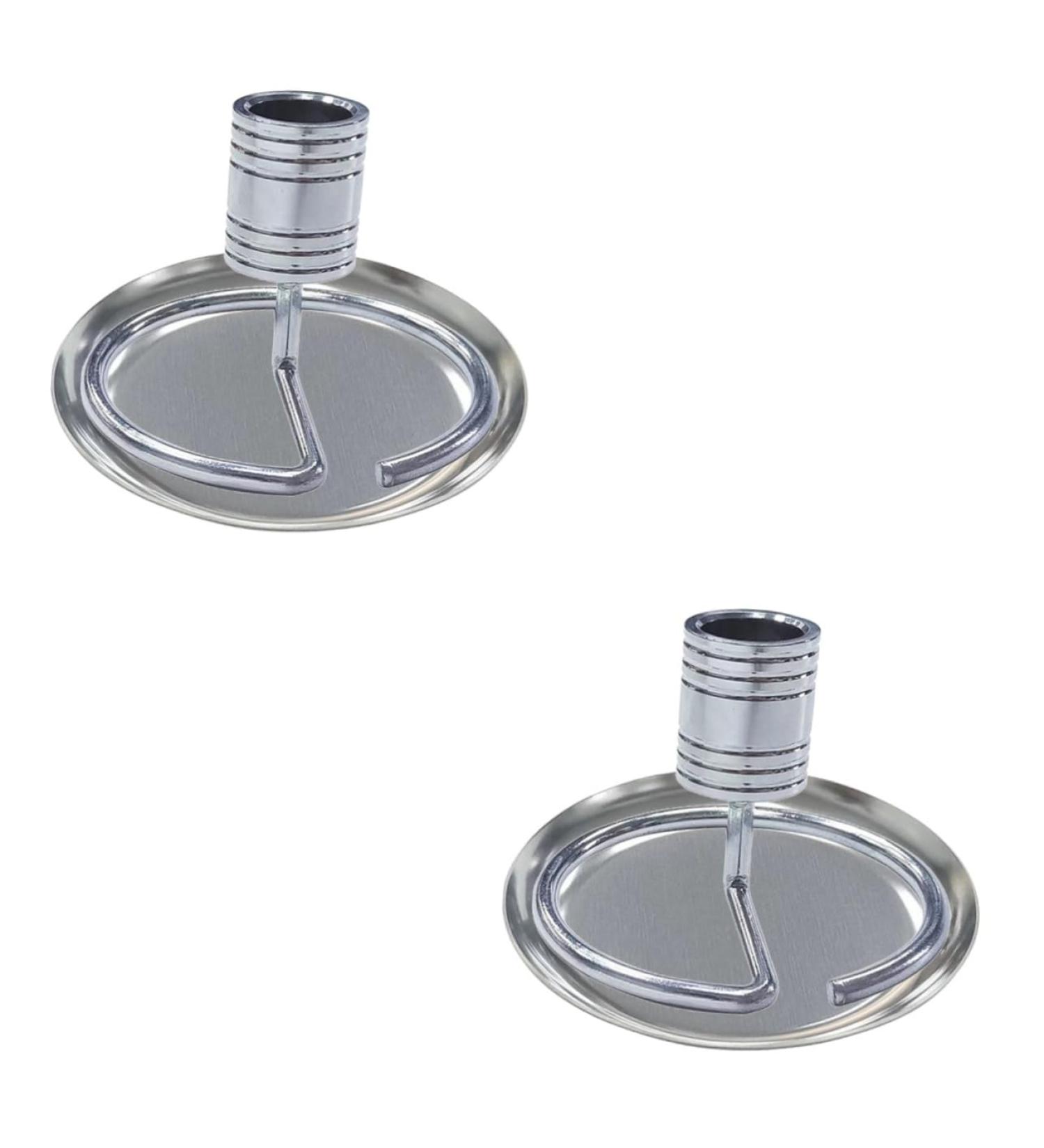 JECOMPRIS Moxa Seat Incense Stick Holder Set - Silver Moxa Roll Burner & Mosquito Coil Holder - 2pcs 10x10cm - Buy Online on GoSupps.com