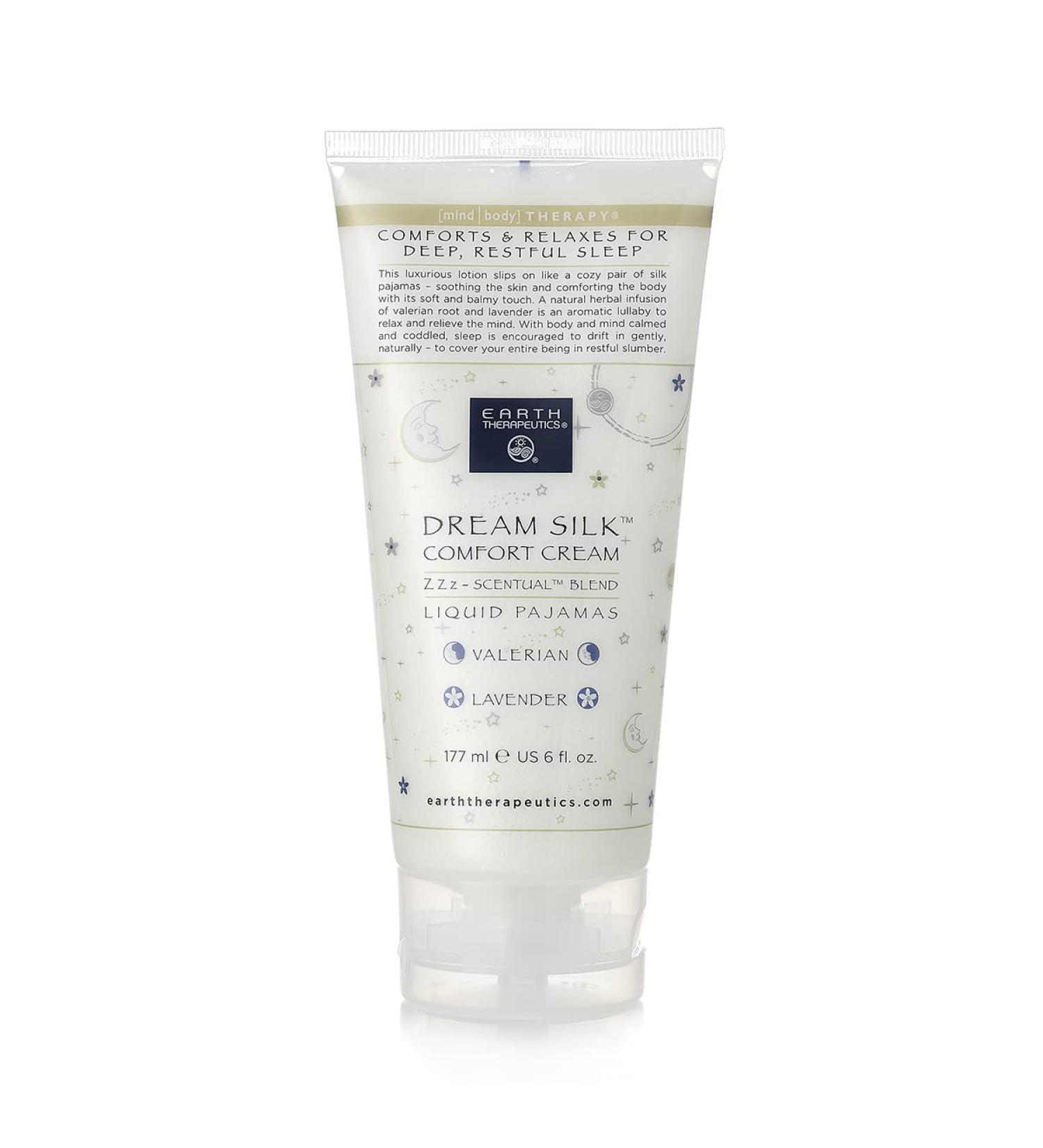 Earth Therapeutics Dream Silk Comfort Cream Liquid Pajamas 6 Oz - Luxurious Moisturizing Body Lotion - Buy Online on GoSupps.com