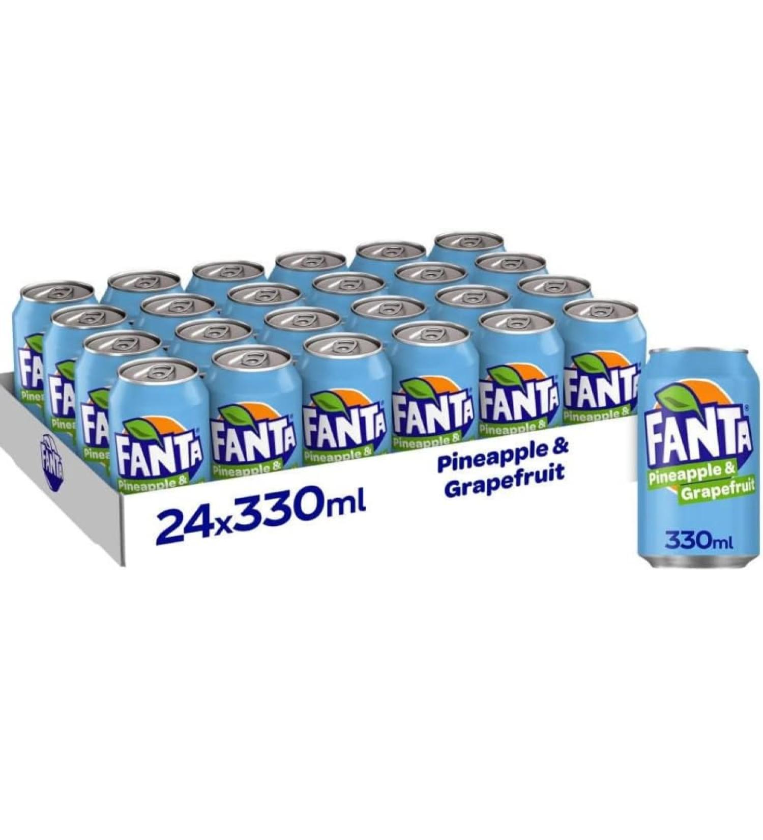 Fanta Pineapple and Grapefruit 330ml x 24 (Cans)