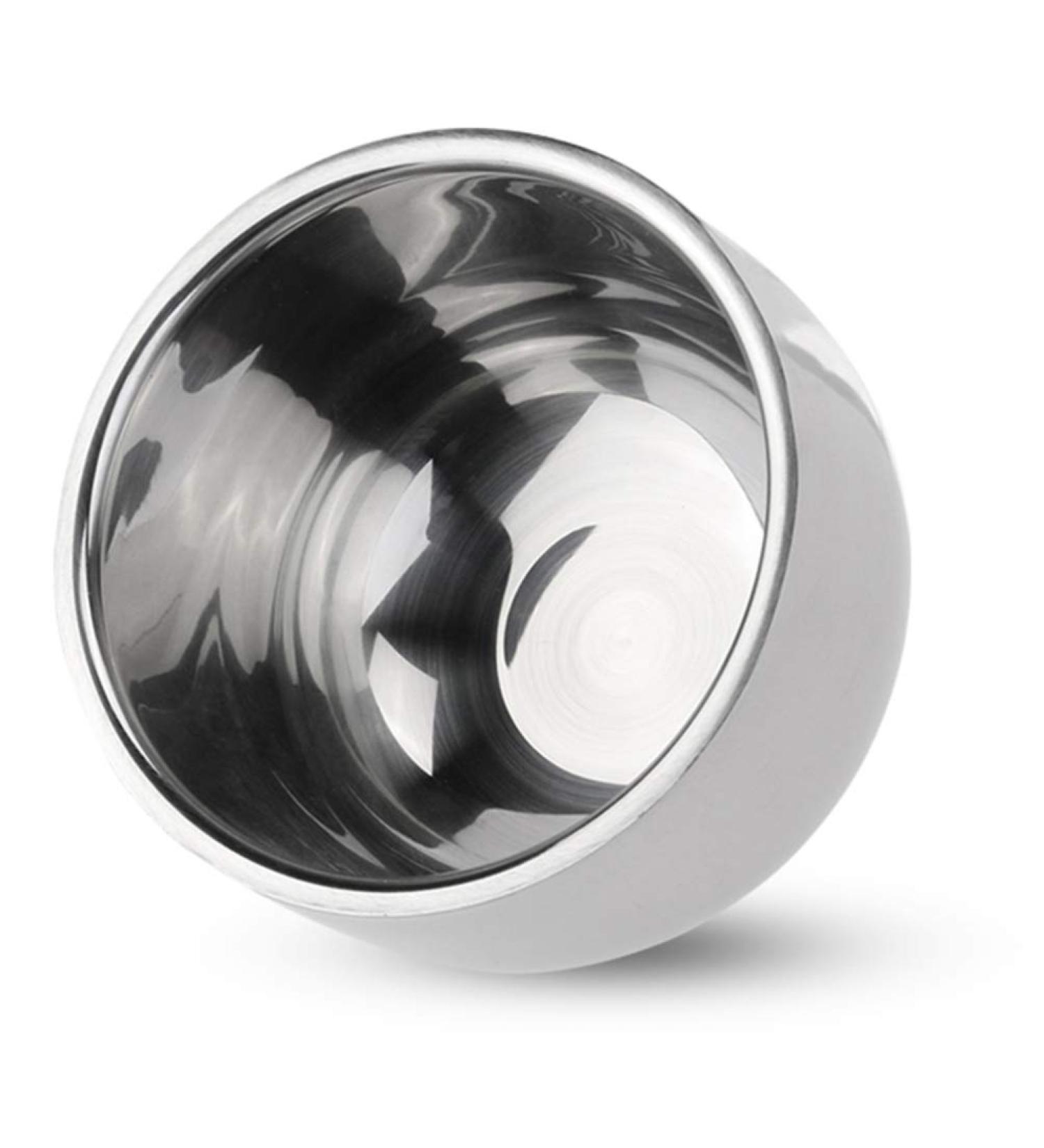 Premium Stainless Steel Razor Shell Shaving Soap Bowl - Men's Shaving Accessories & Soap Cup Container - Buy Online on GoSupps.com