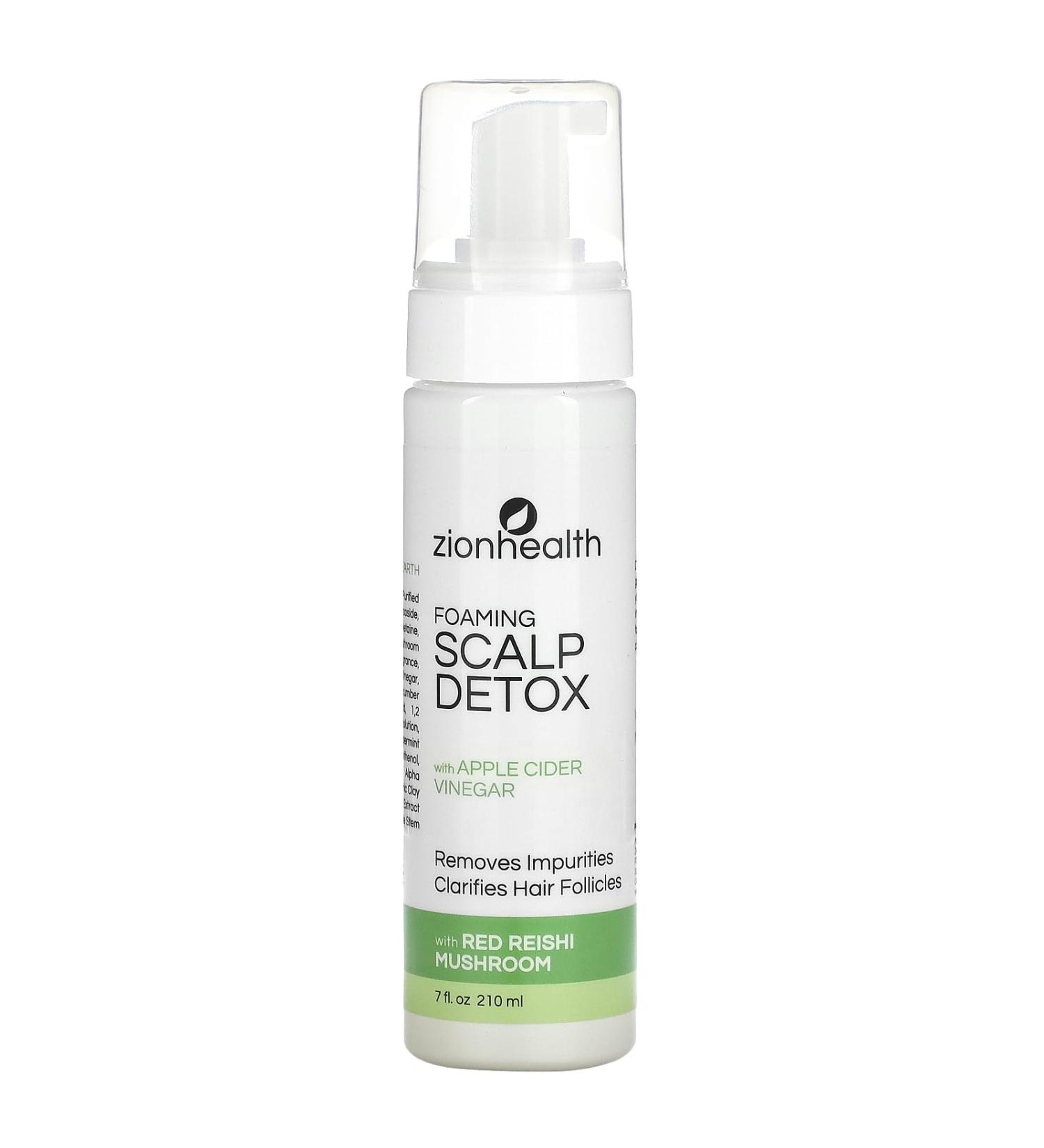 Adama Minerals Foaming Scalp Detox - Apple Cider Vinegar Zion Health 7 fl oz Liquid