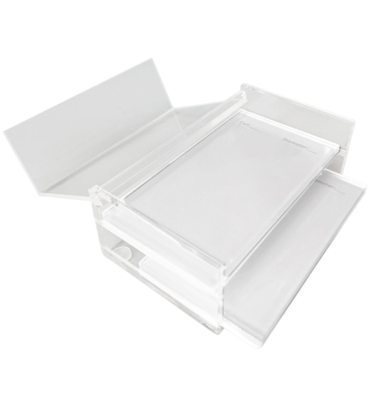 Eyelash Storage Box - Clear Acrylic Lash Holder Box - Lash Extension Organizers and Storage Lash Container Lash Cart Organizer for Women and Girls - Buy Online on GoSupps.com