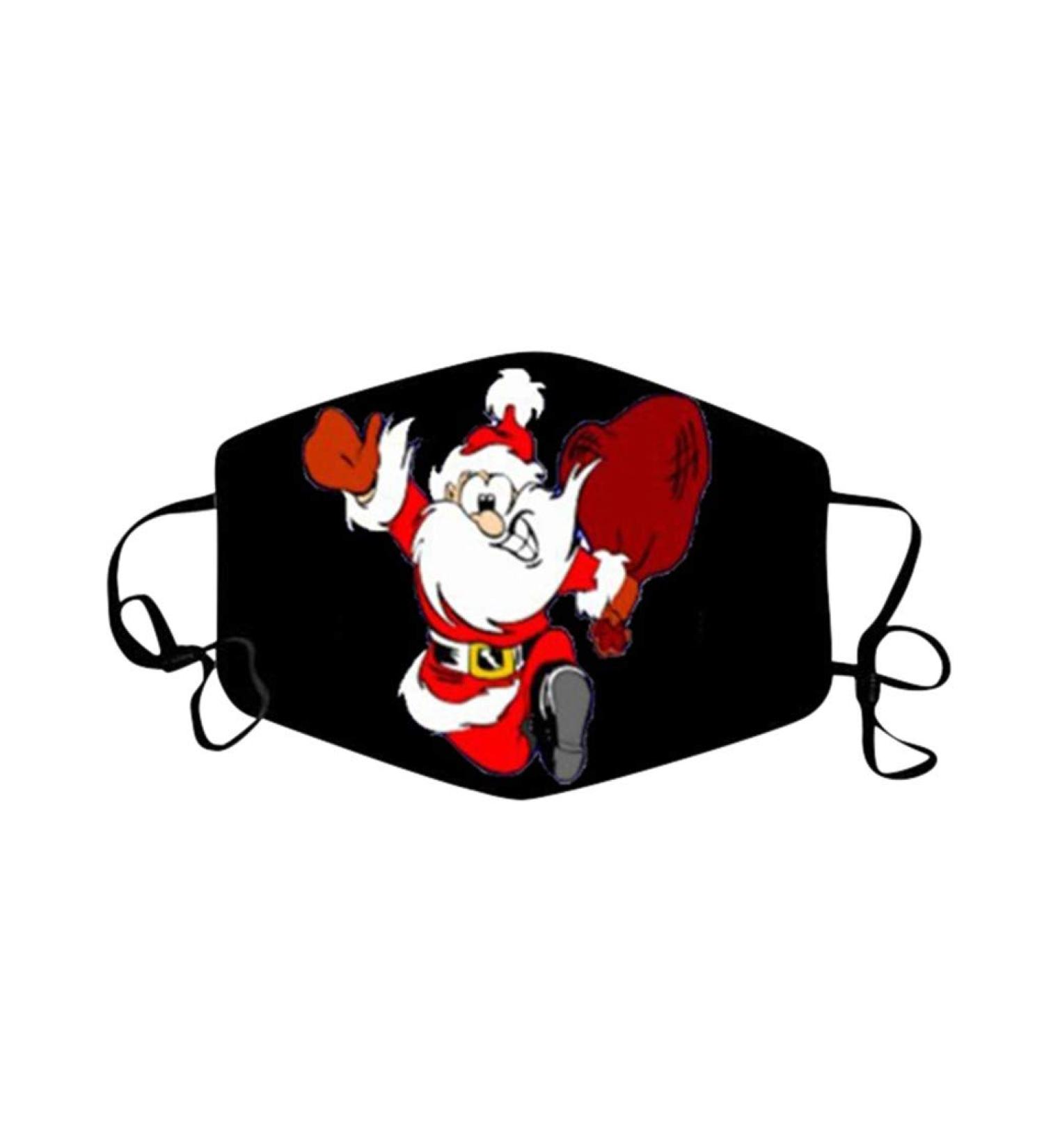 1 Pieces Adults Protect_Cover_Mask Washable Reusable Christmas Print With Filter Pocket Adjustable Earloops (P) - Buy Online on GoSupps.com
