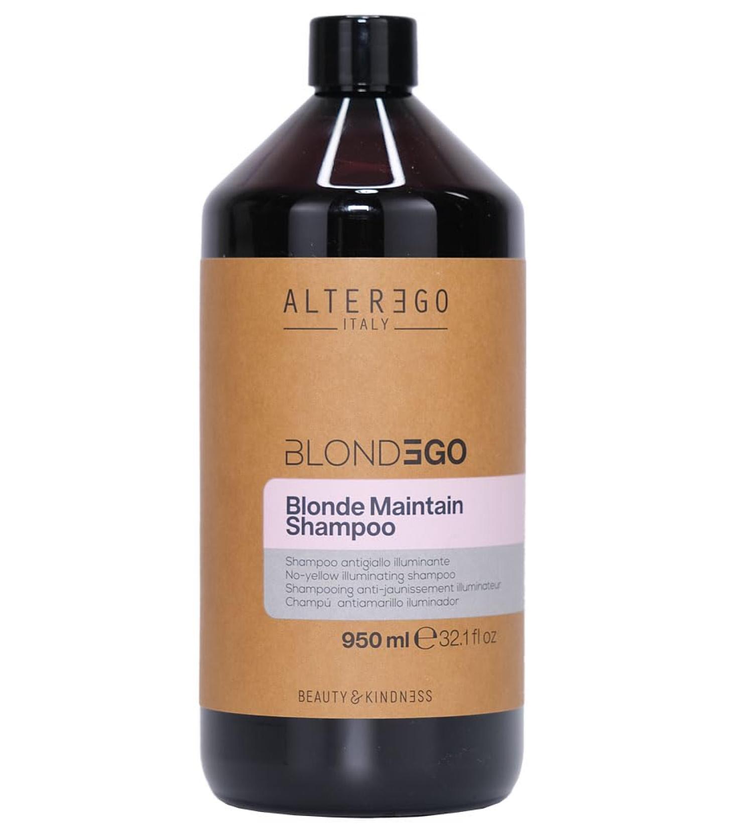 Blondego's perfect anti-yellowing shampoo formula. Ideal for maintaining blonde bleached and faded hair. The shampoo's purple pigment neutralizes yellow tones in the hair.