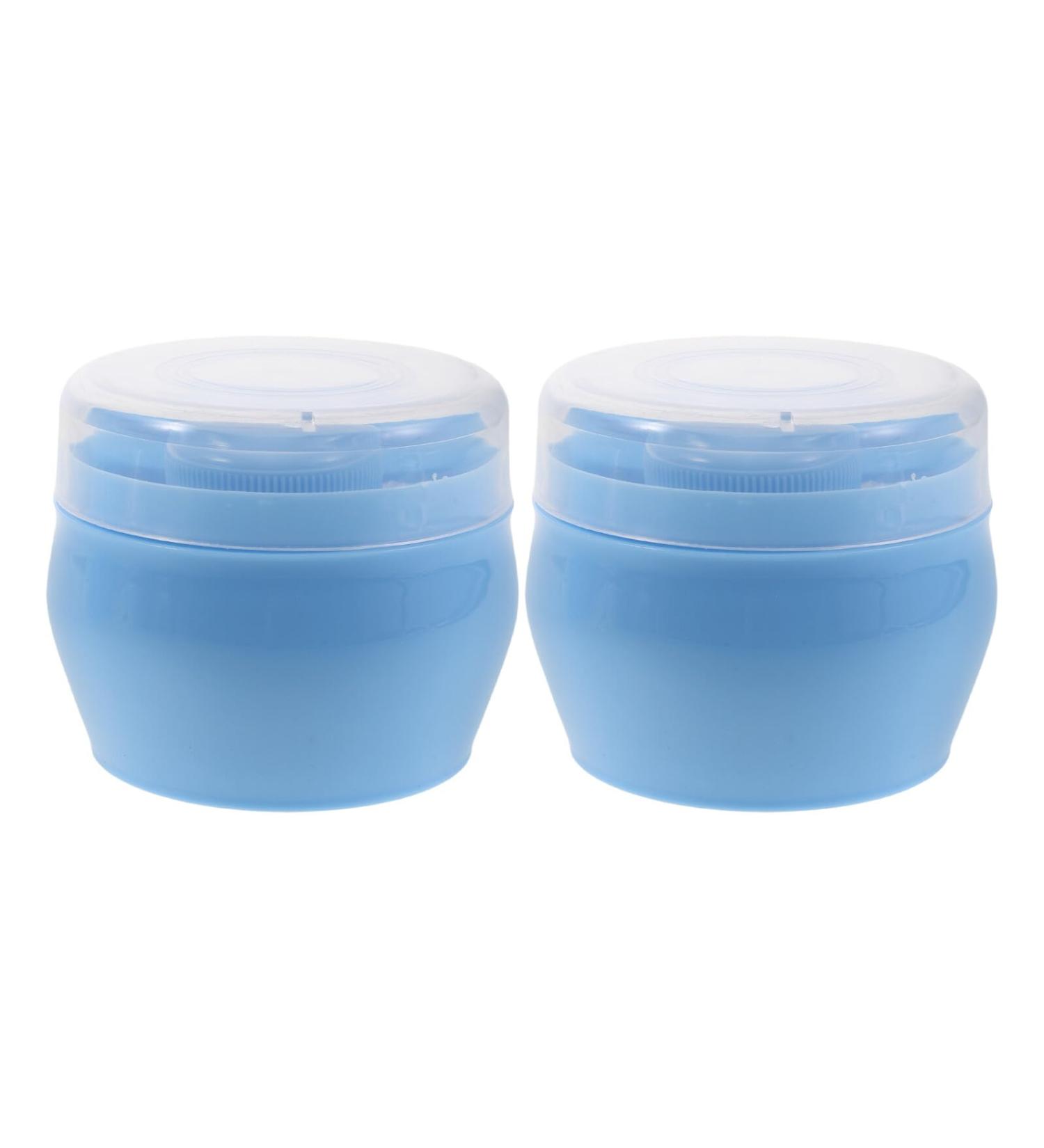 Homoyoyo Lot de 2 Bo tes Poudre B b Bleu avec Houppettes Douces tuis Portables Rechargeables pour Poudre Corporelle Compactes et L g res Soin Peau Sensible en Voyage - Buy Online on GoSupps.com