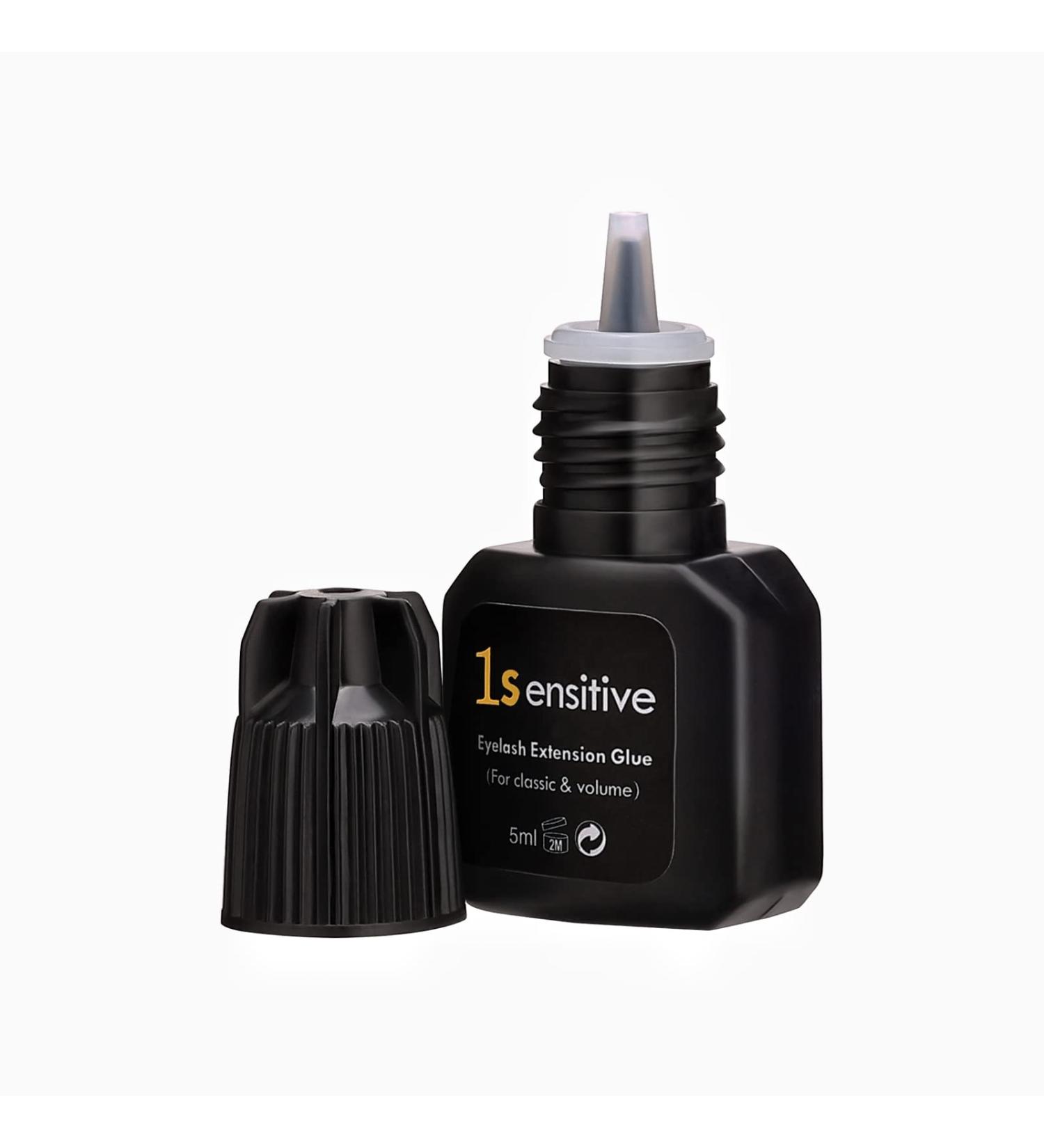 5ml Black Eyelash Extension Glue for Sensitive Eyes | Super Strong Lash Adhesive with Fast Drying Time | 6-7 Weeks Super Stay | Ideal for Lash Techs - Buy Online on GoSupps.com