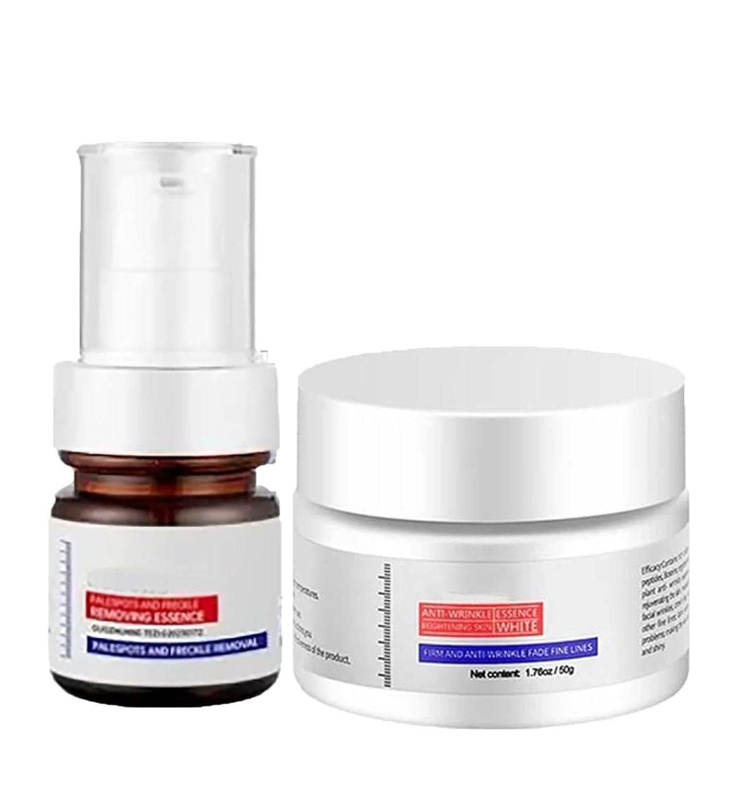 Melasma Treatment Serum and Removing Set Anti Wrinkle Facial Cream Crema Para Manchas De La Piel Crema Para Manchas Freckle Serum for Face (2) - Buy Online on GoSupps.com