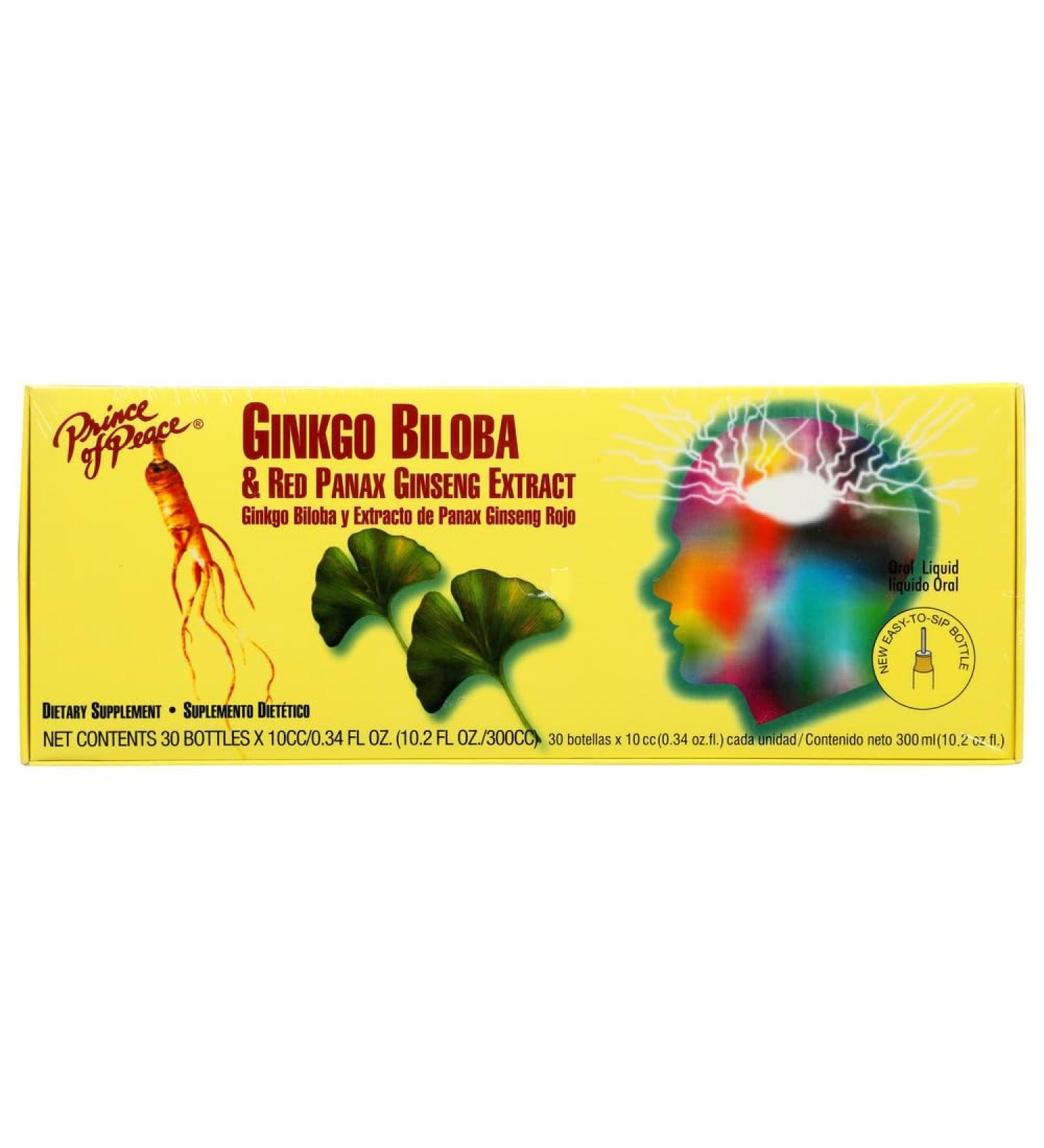 Prince Of Peace Ginkgo Biloba&Red Pan Gns 30X10 Cc - Buy Online on GoSupps.com