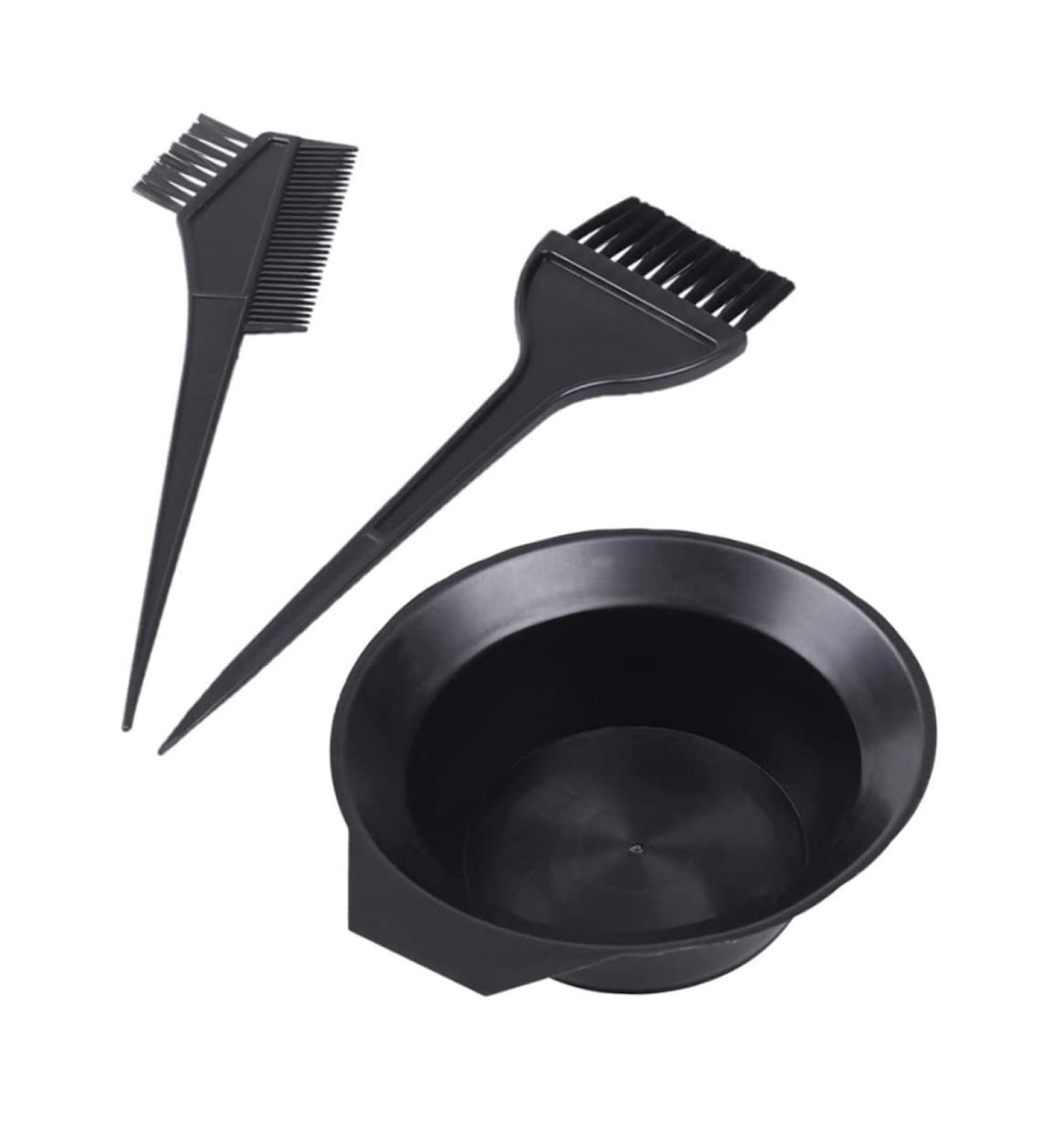Professional Double-Sided Hair Dye Tool Set with Brush & Bowl - Ideal for Salon Use | Black Hair Dye Dyeing Tool - Buy Online on GoSupps.com